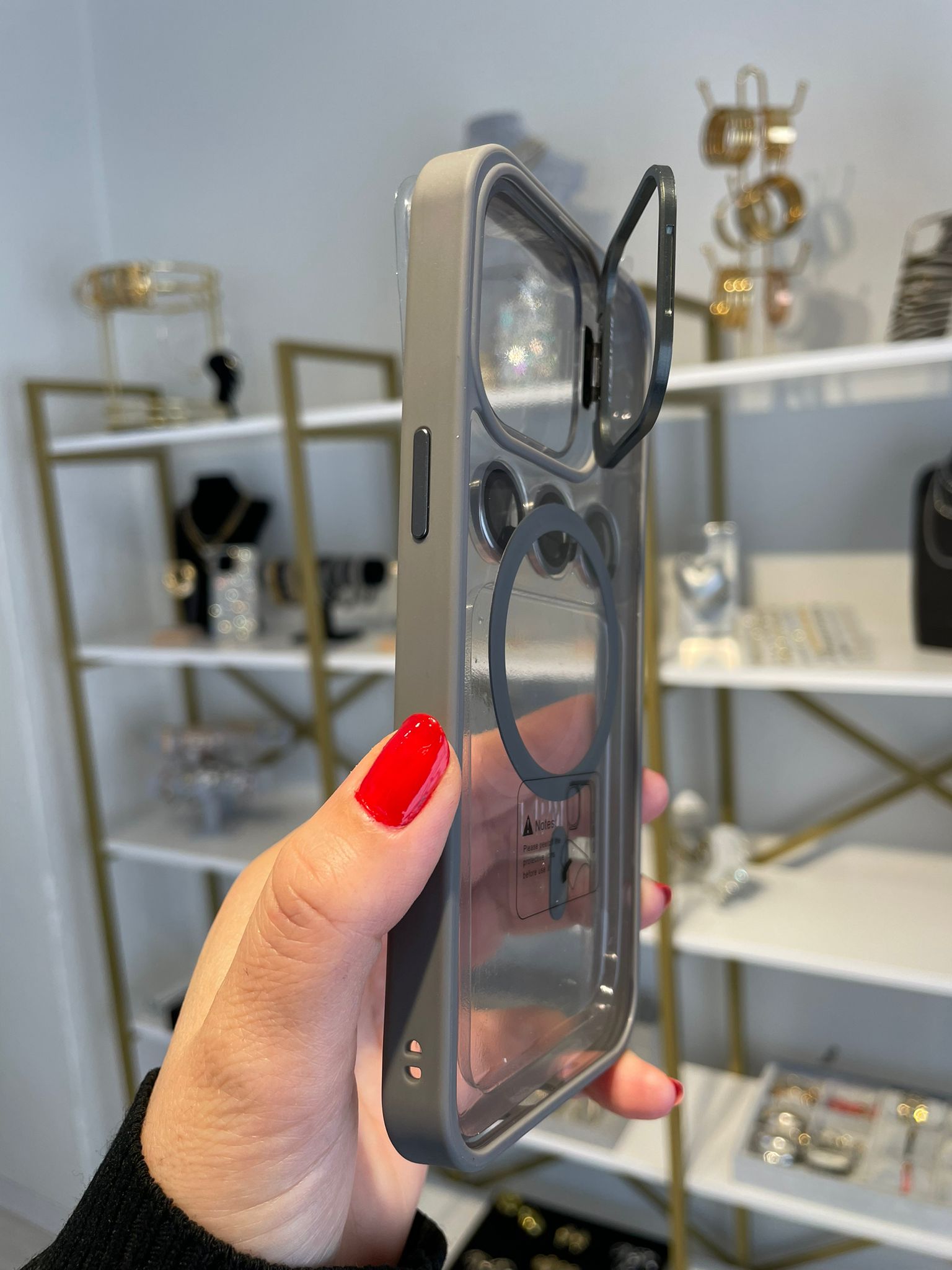 Lens Koruma Hediyeli Standlı Kılıf