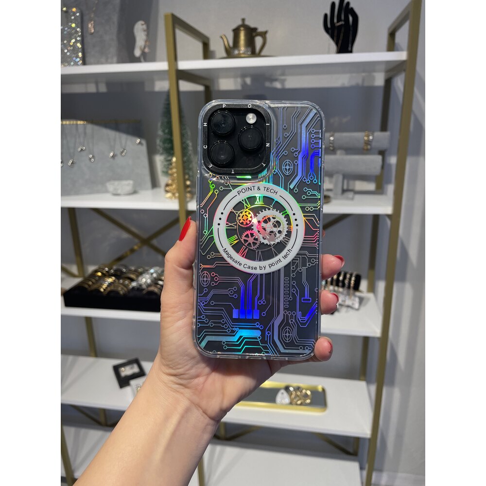 Mekanik Hologramlı Magsafe Kılıf