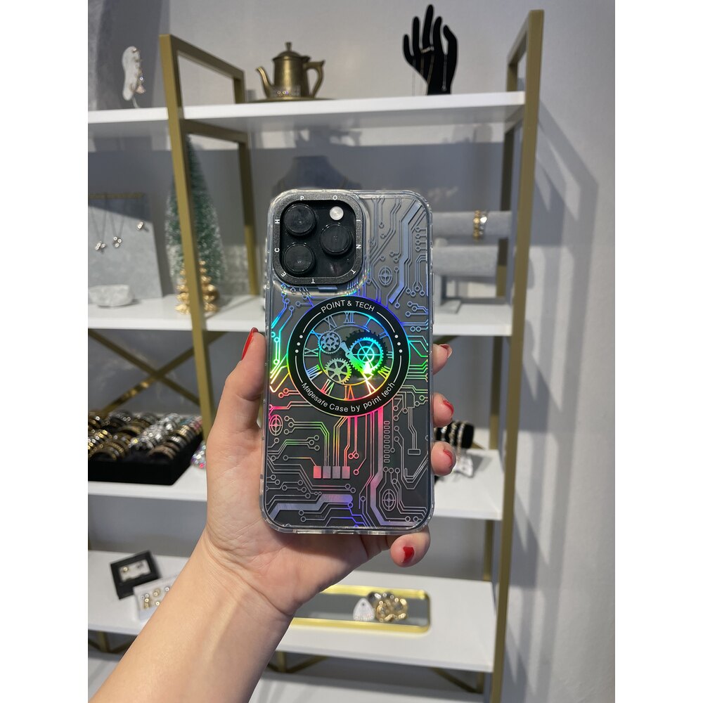 Mekanik Hologramlı Magsafe Kılıf