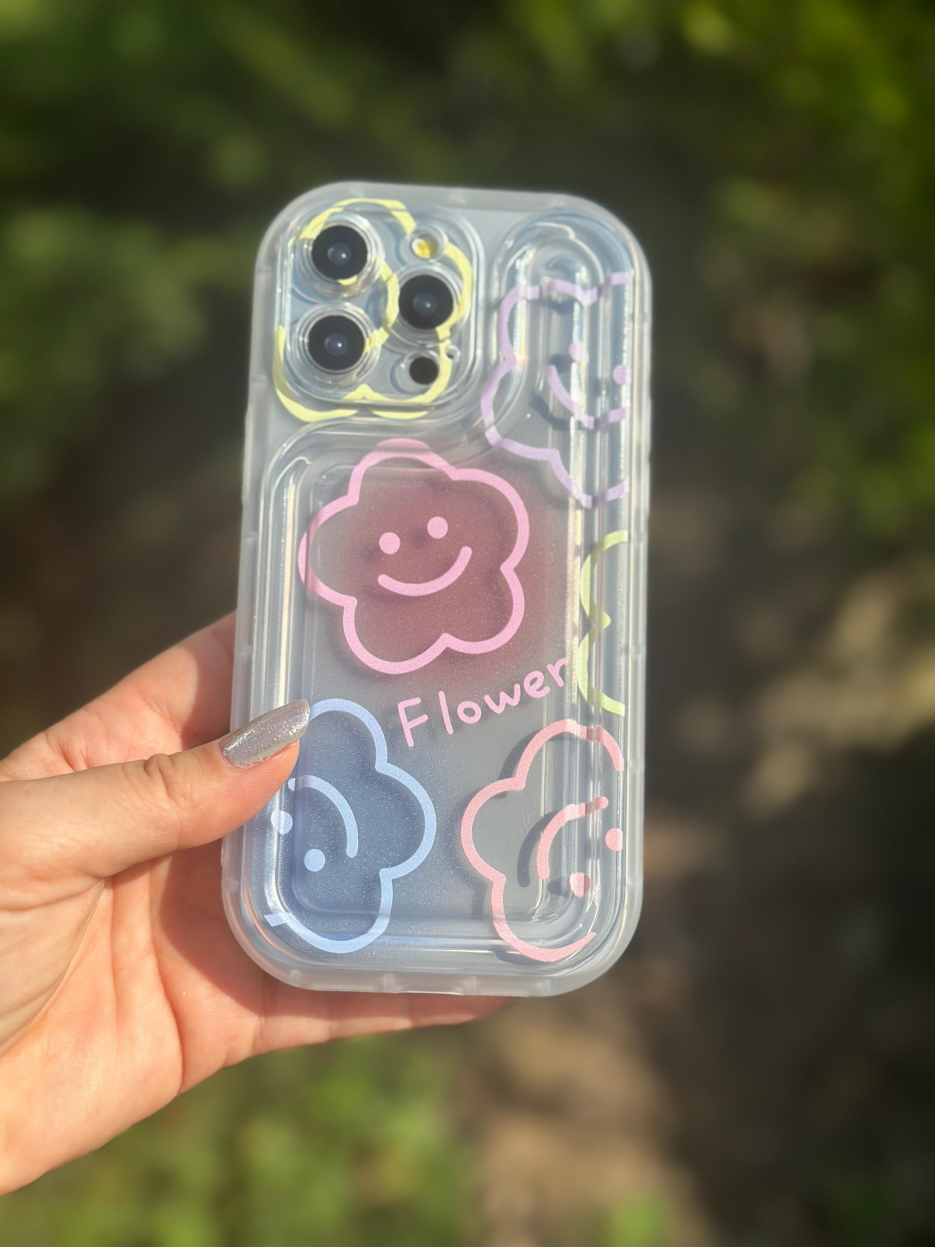 Çiçekli Popsocket'lı Kılıf