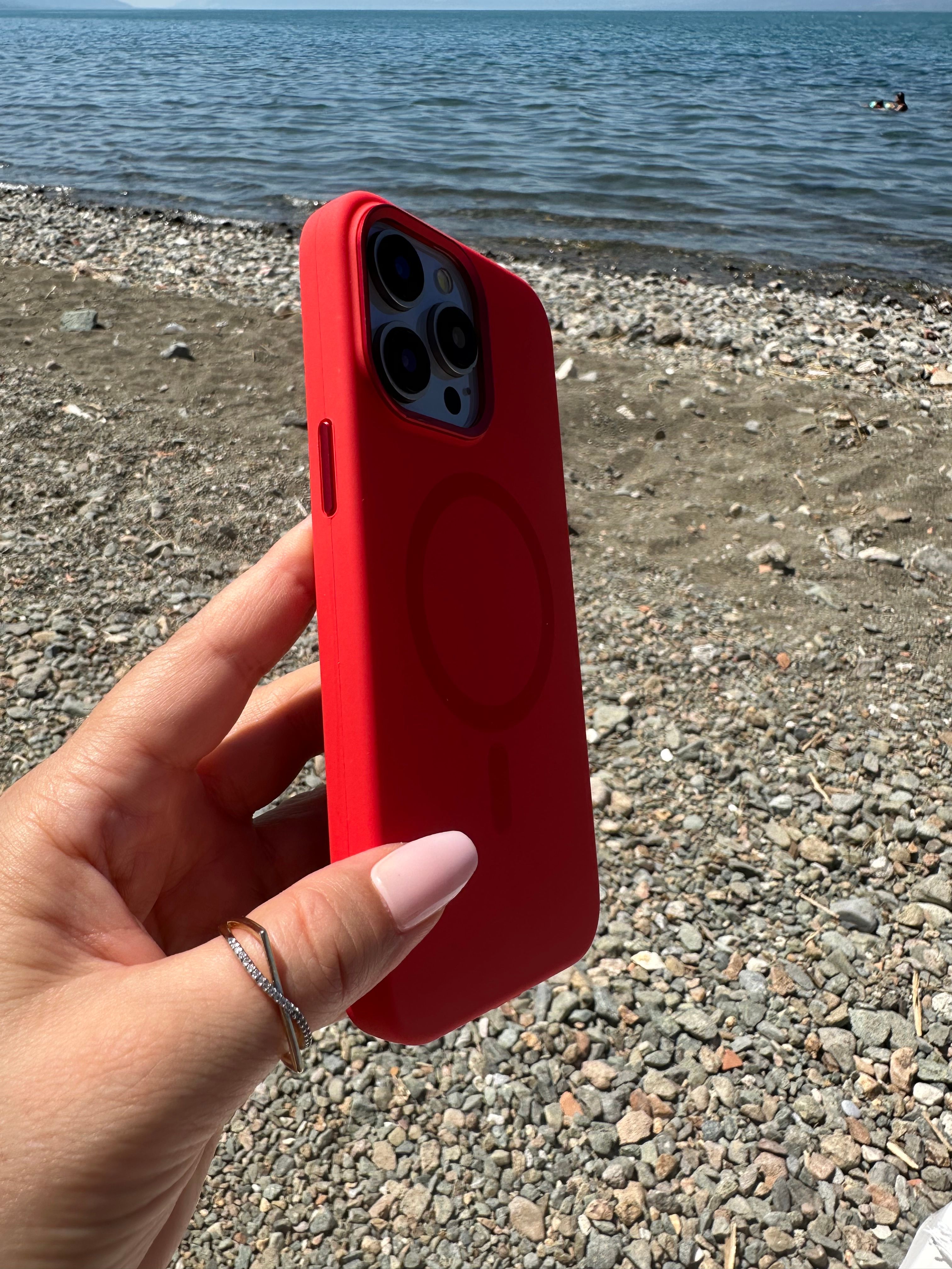 Renkli Magsafe Özellikli Silikon Kılıf