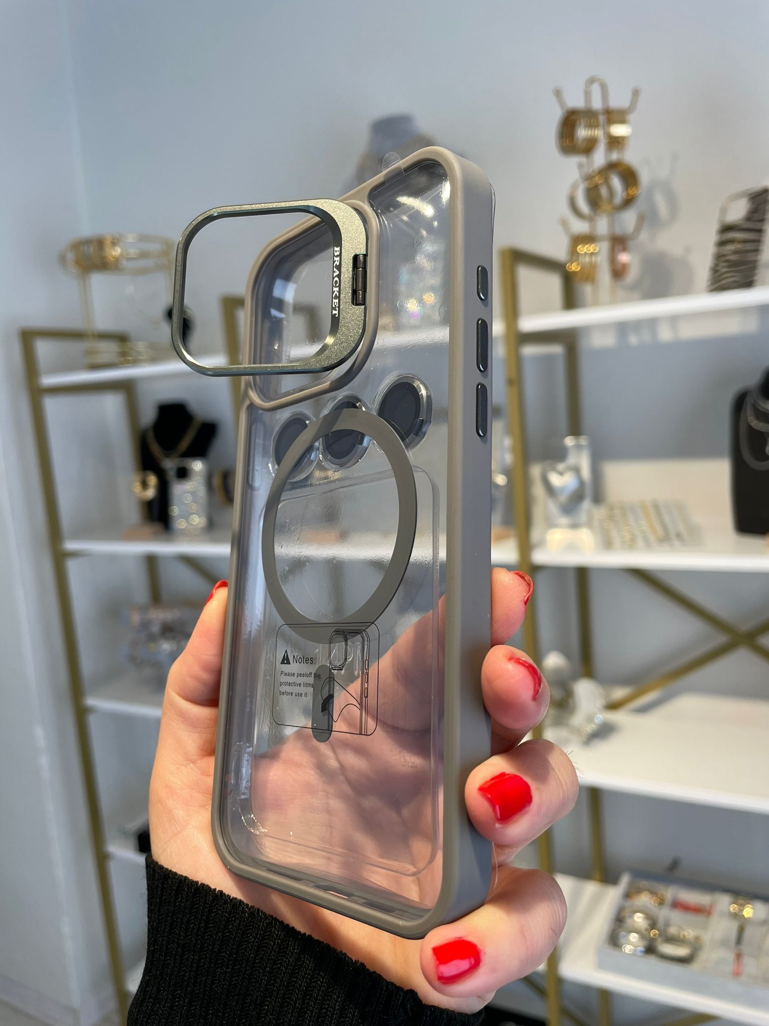 Lens Koruma Hediyeli Standlı Kılıf