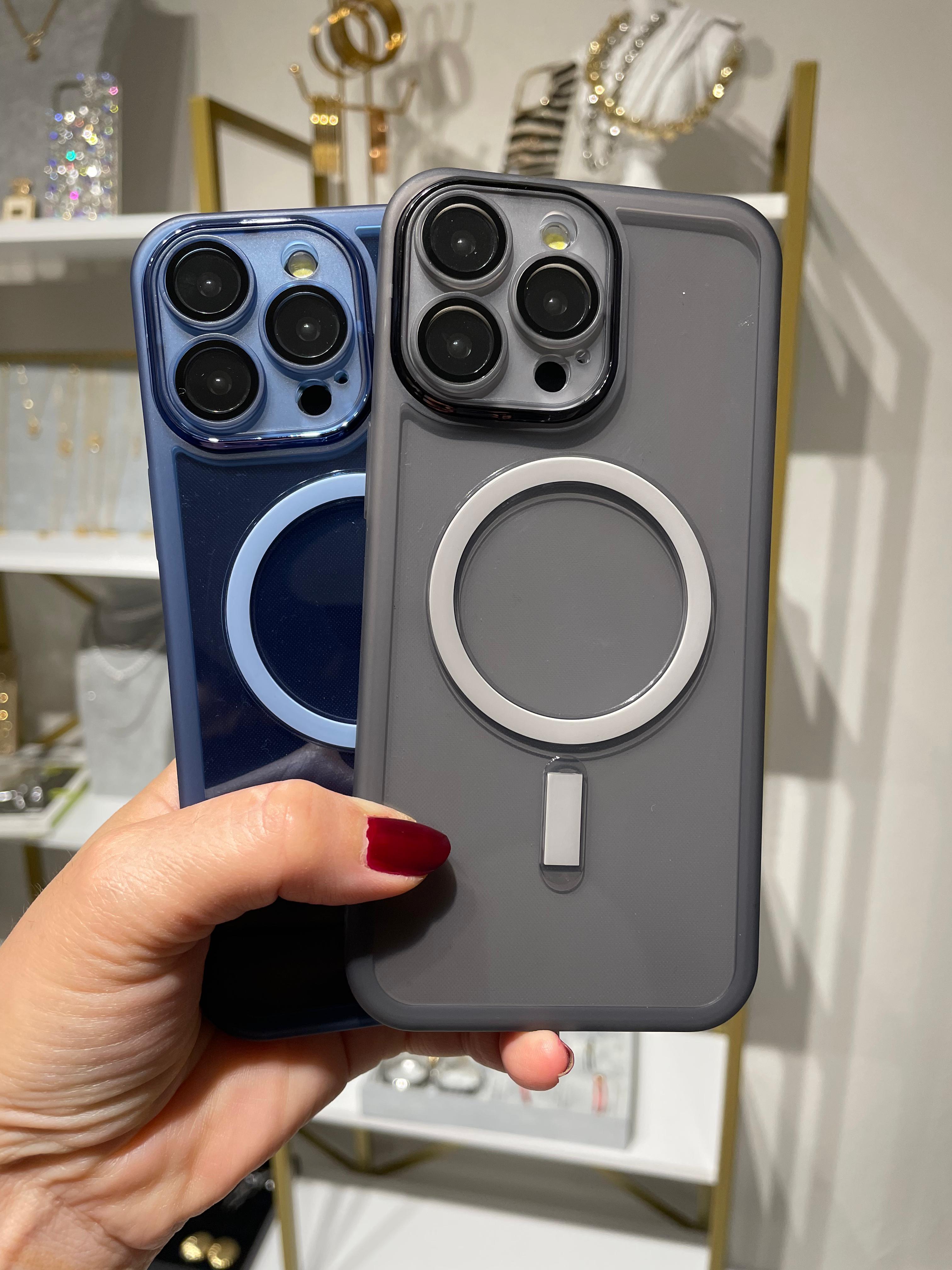 Safir Lens Korumalı magsafe'li silikon kılıf