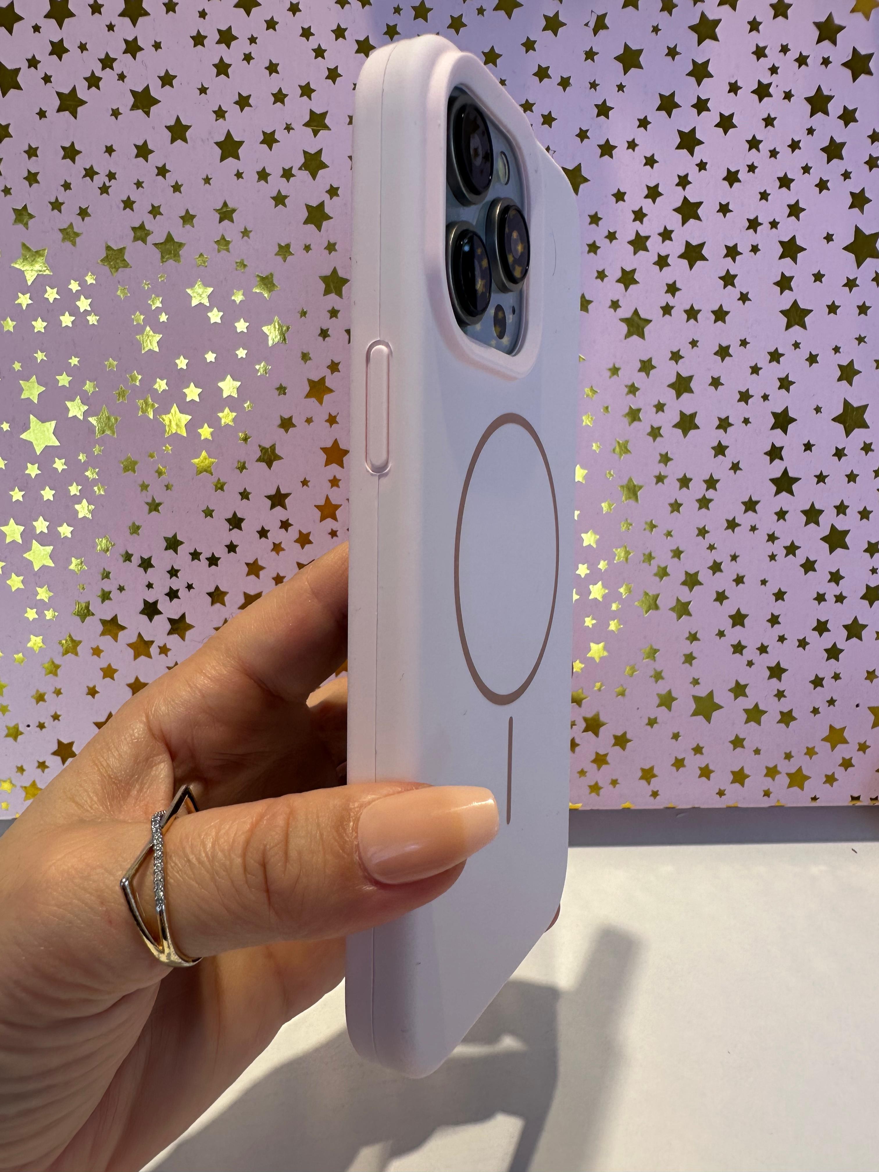Soft Touch Magsafe Silikon Kılıf - Pudra