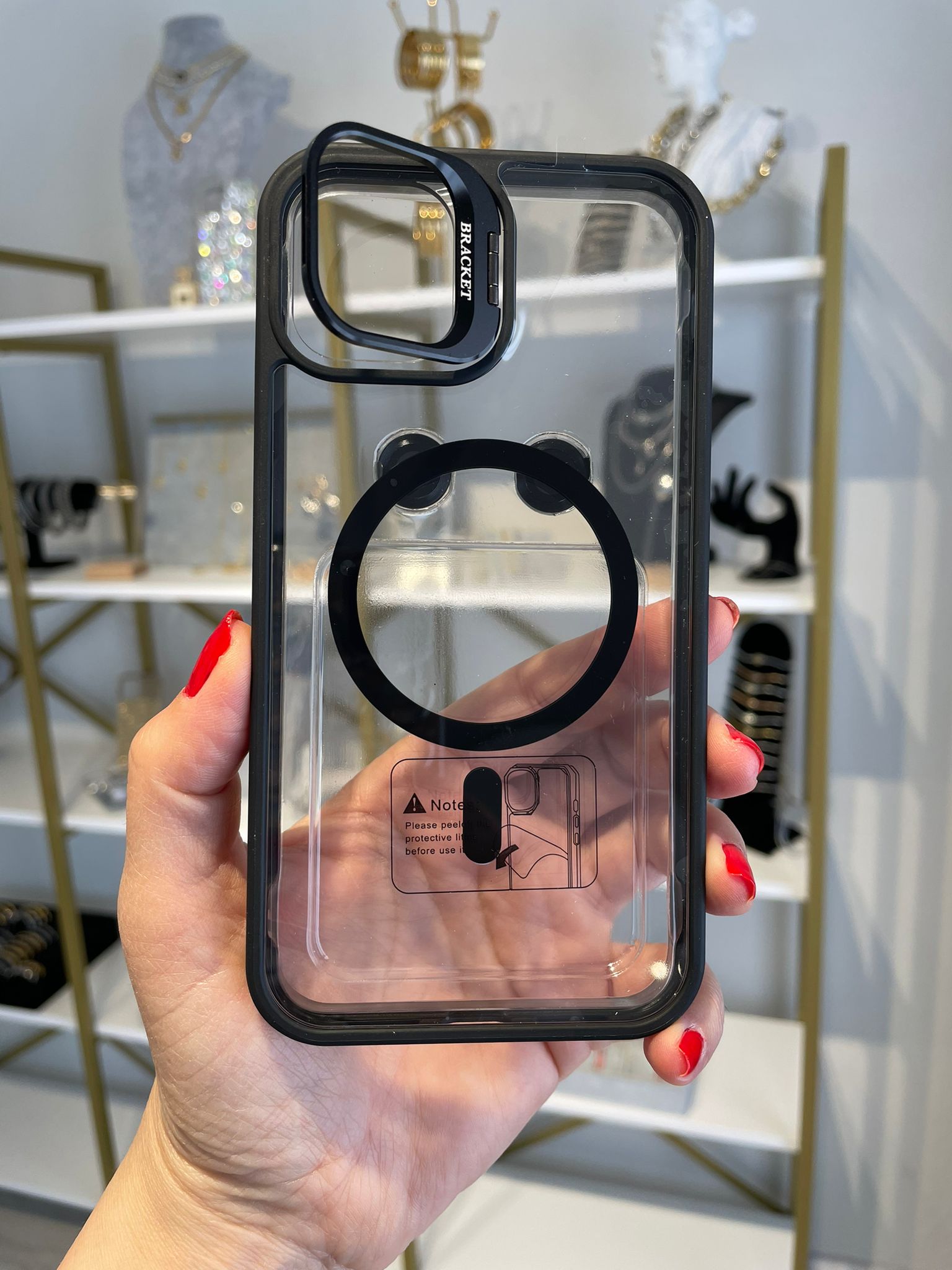 Lens Koruma Hediyeli Standlı Kılıf