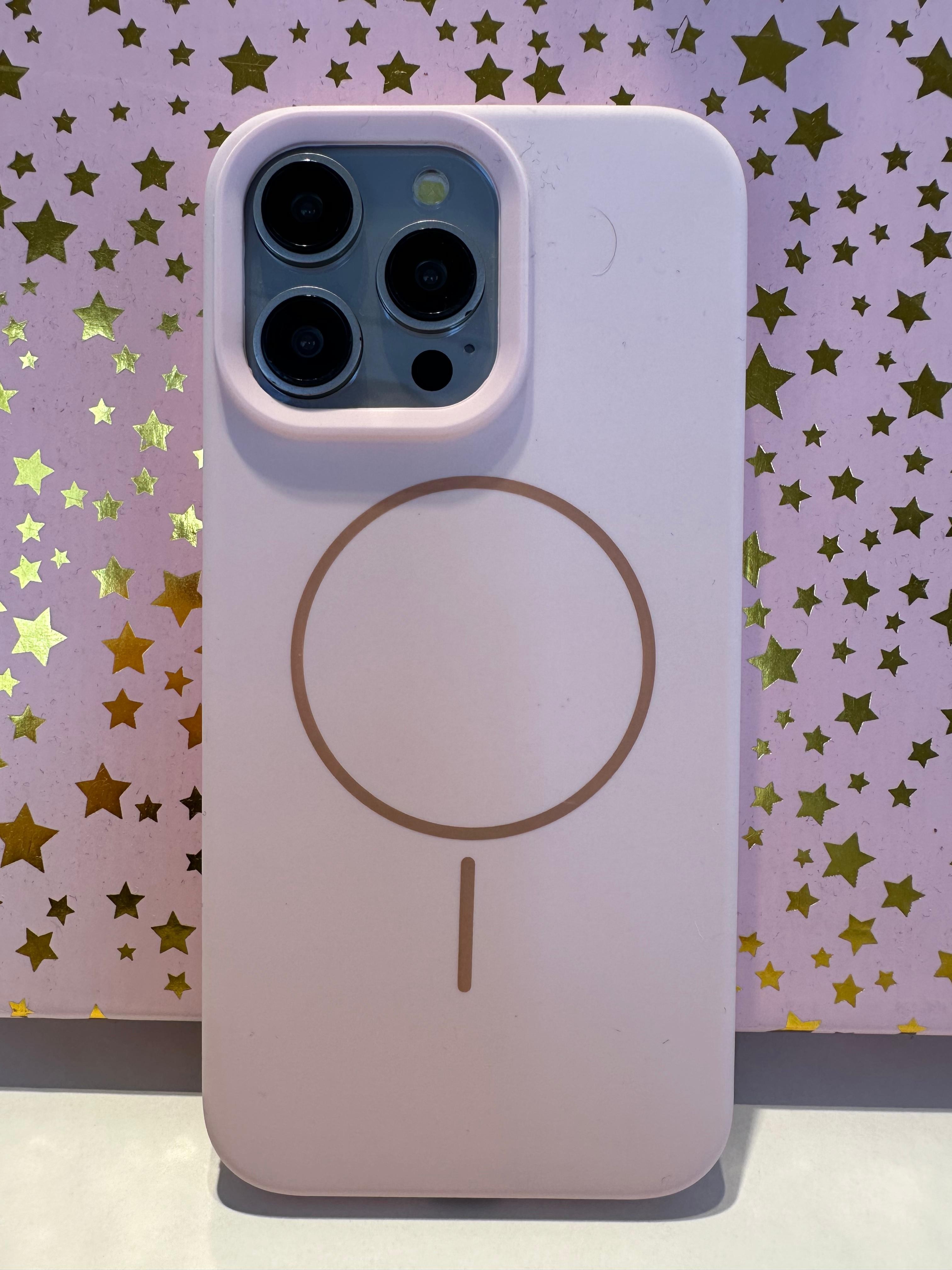 Soft Touch Magsafe Silikon Kılıf - Pudra