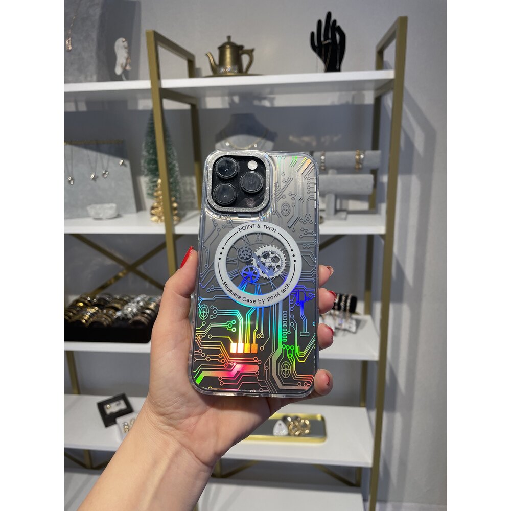 Mekanik Hologramlı Magsafe Kılıf