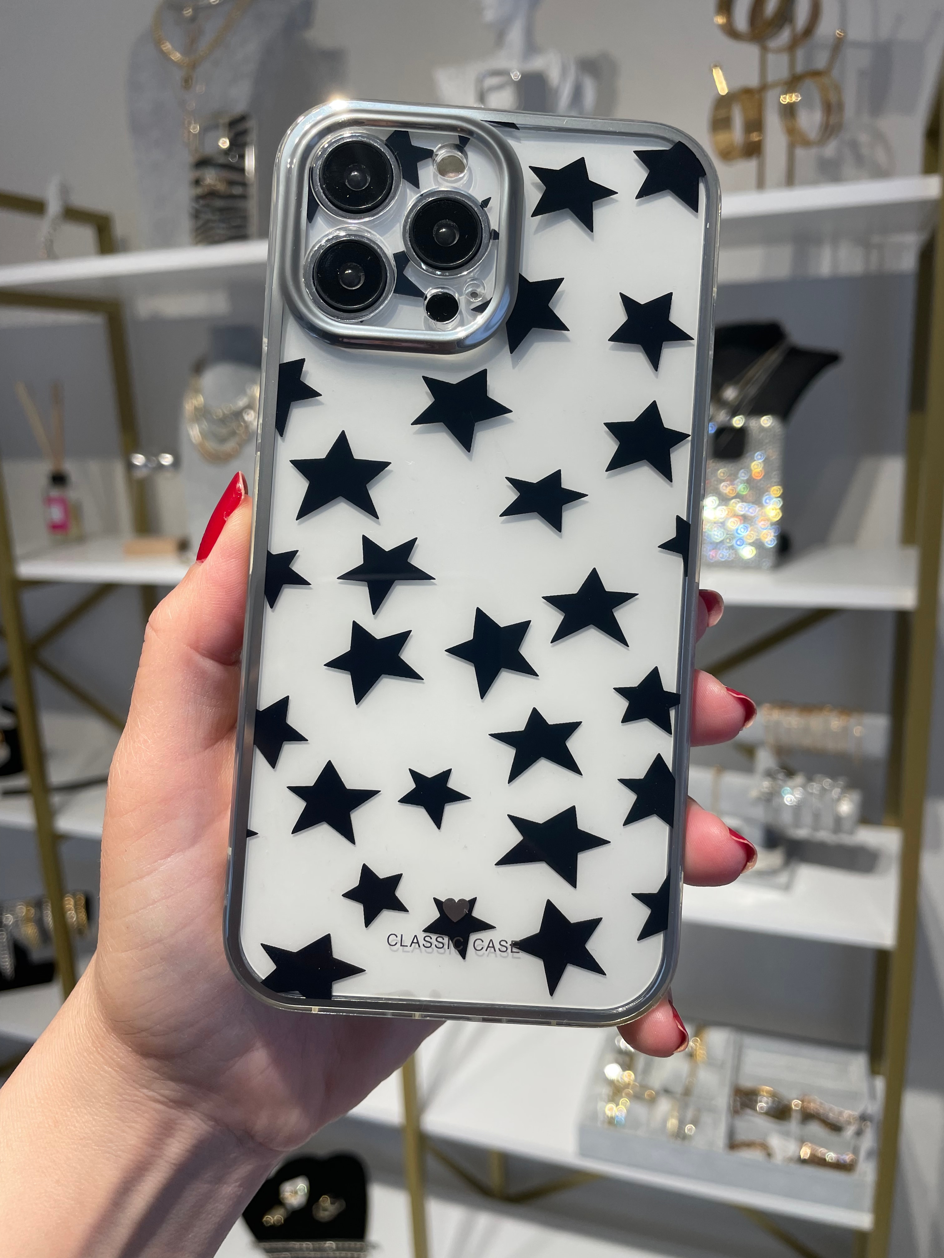 Yıldızlı Şeffaf Kılıf