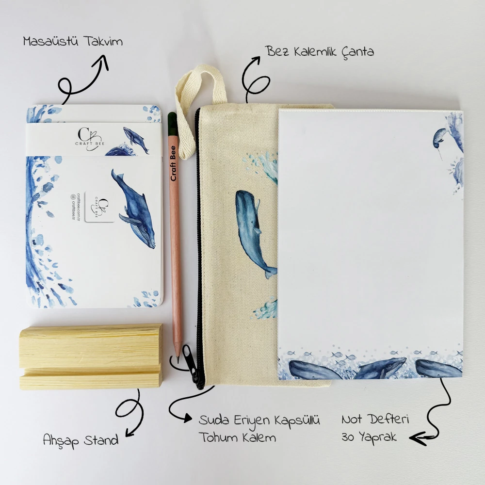 Okyanus Dünyası Özel Masaüstü Takvim Seti