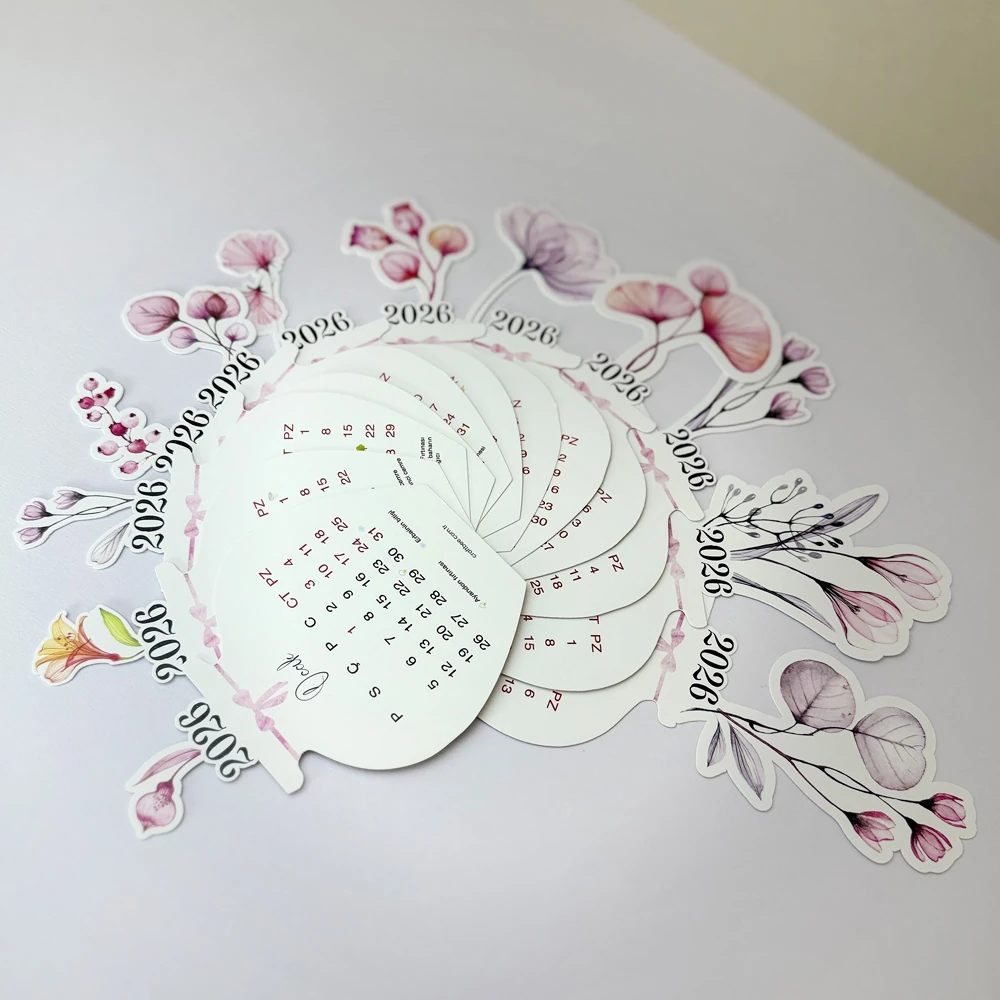 Doğanın Döngüsü Çiçekli Masaüstü Takvimi