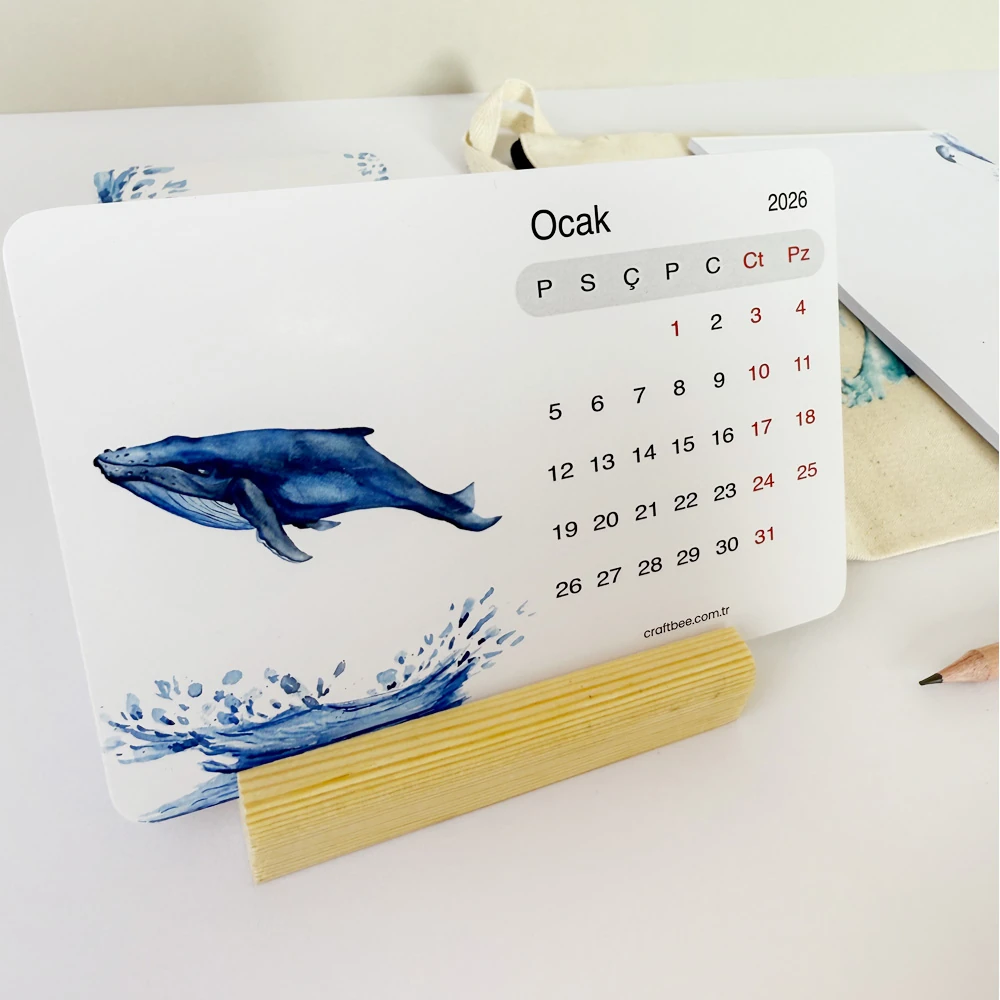 Okyanus Dünyası Özel Masaüstü Takvim Seti