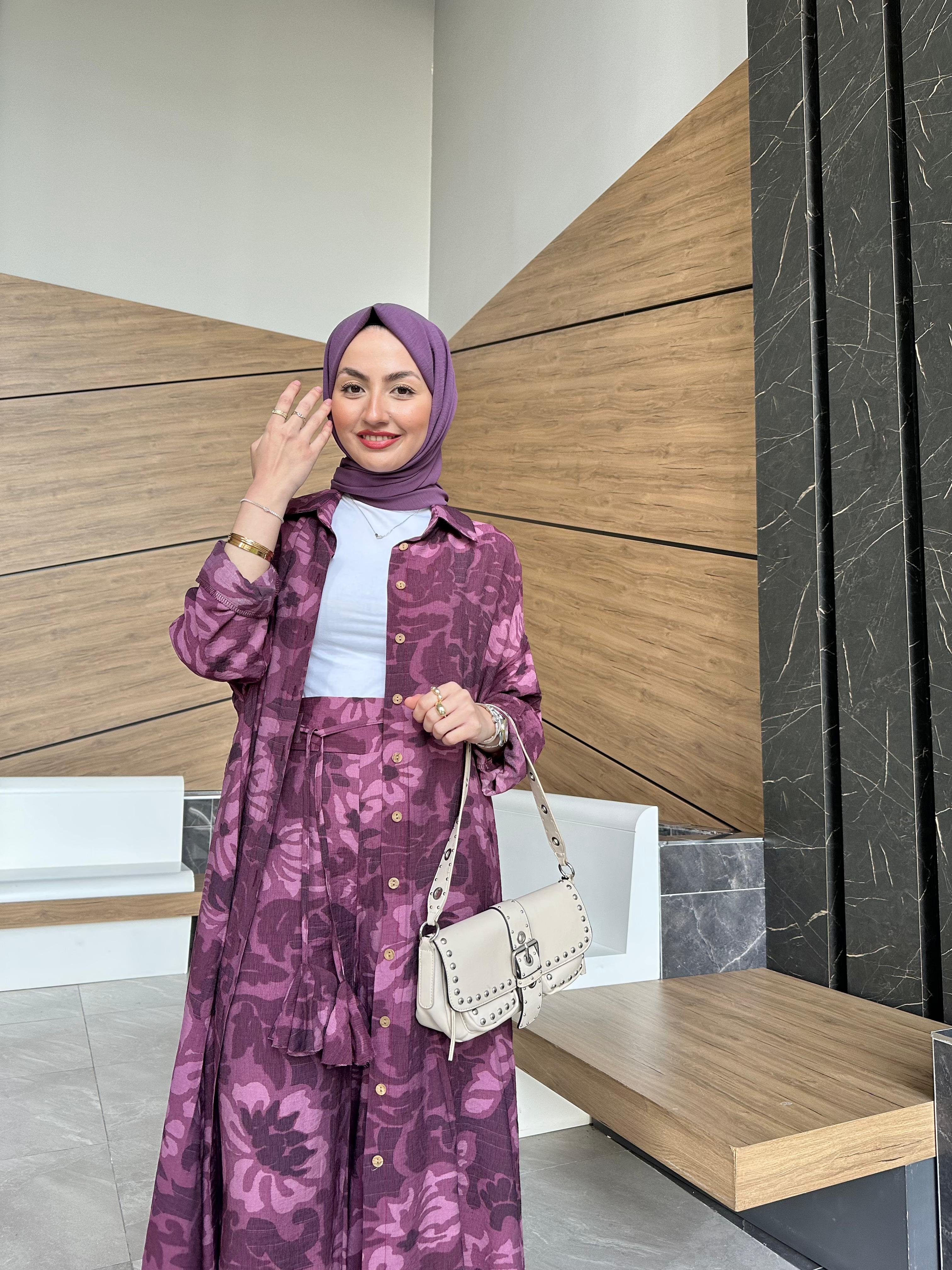 Yaprak Oversize Pantolonlu Takım
