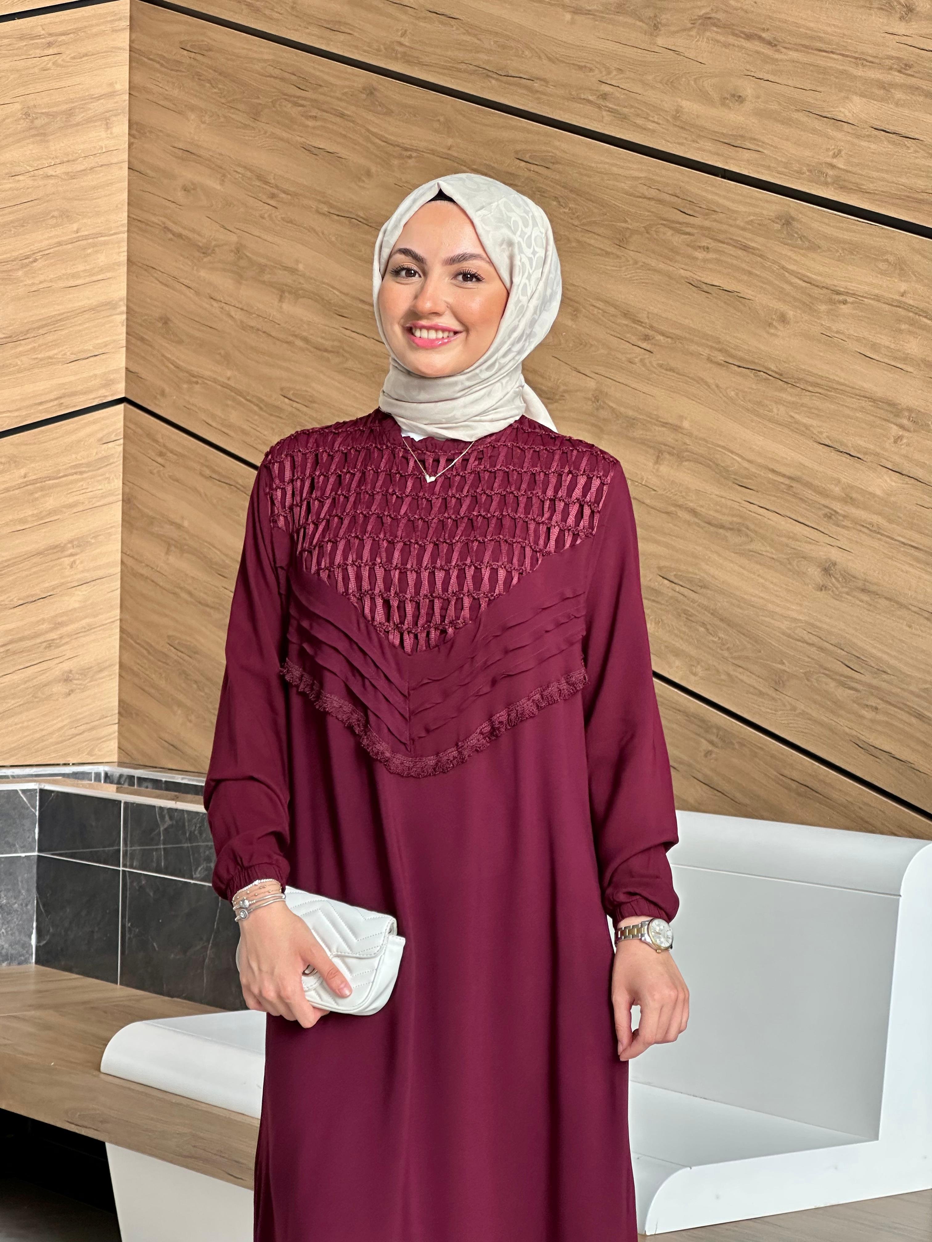 %100 Pamuk Premium İnci Elbise