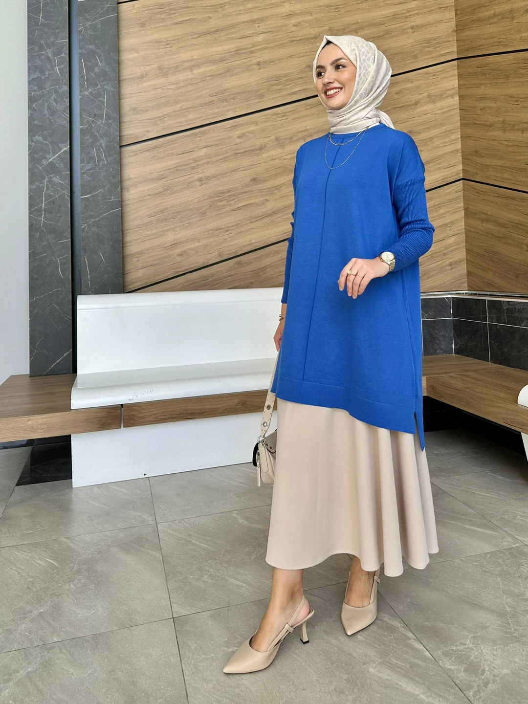 Serra Merserize Tunik - Saks