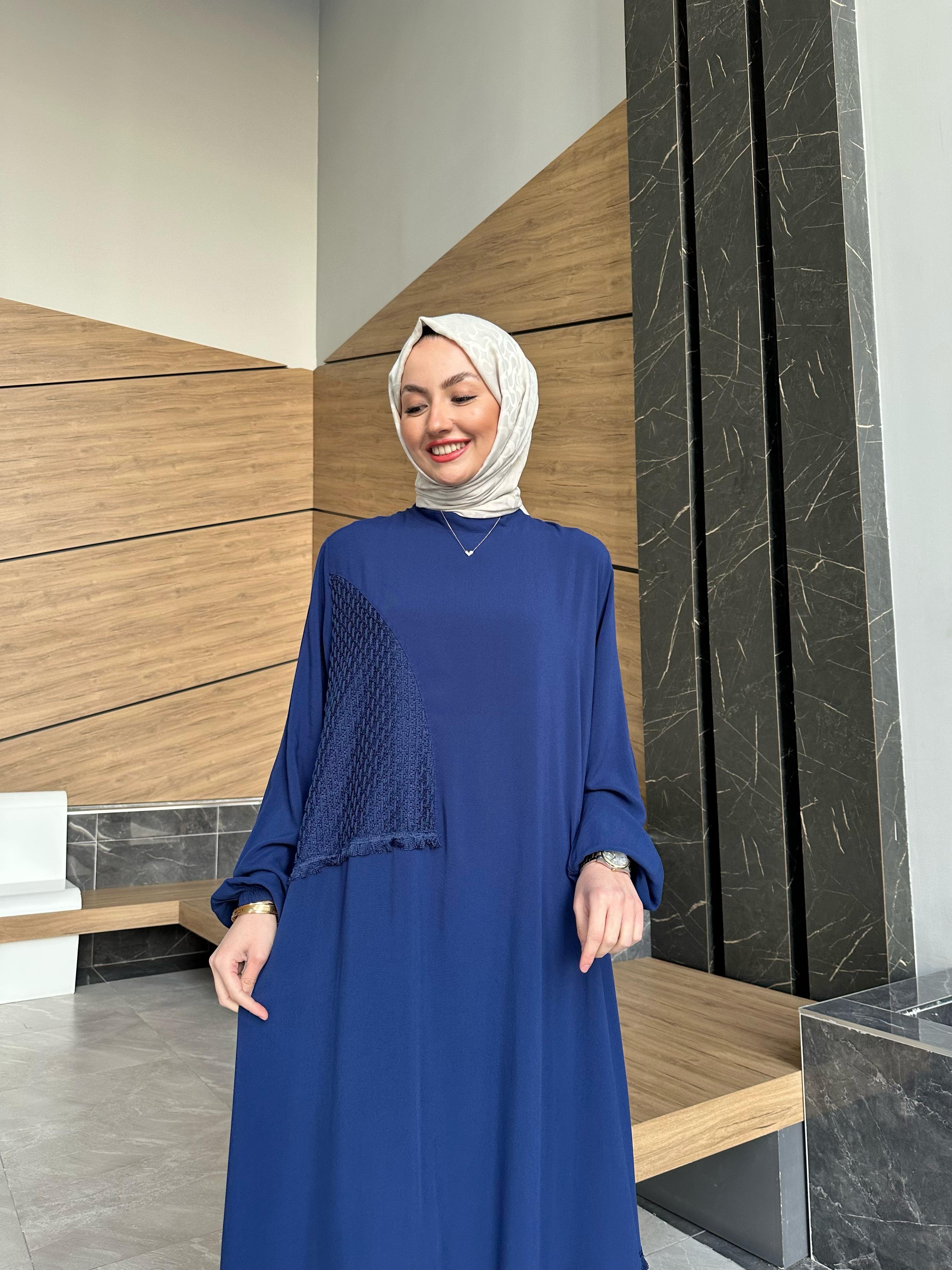 Nalia Dantel Ve Fırfır Detay Pamuk Elbise