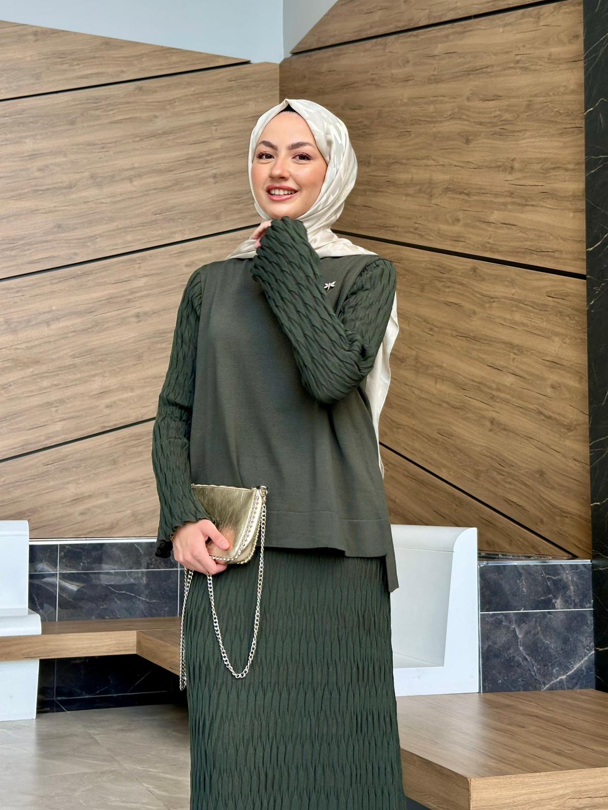 Princess Etekli Merserize Takım  - Haki