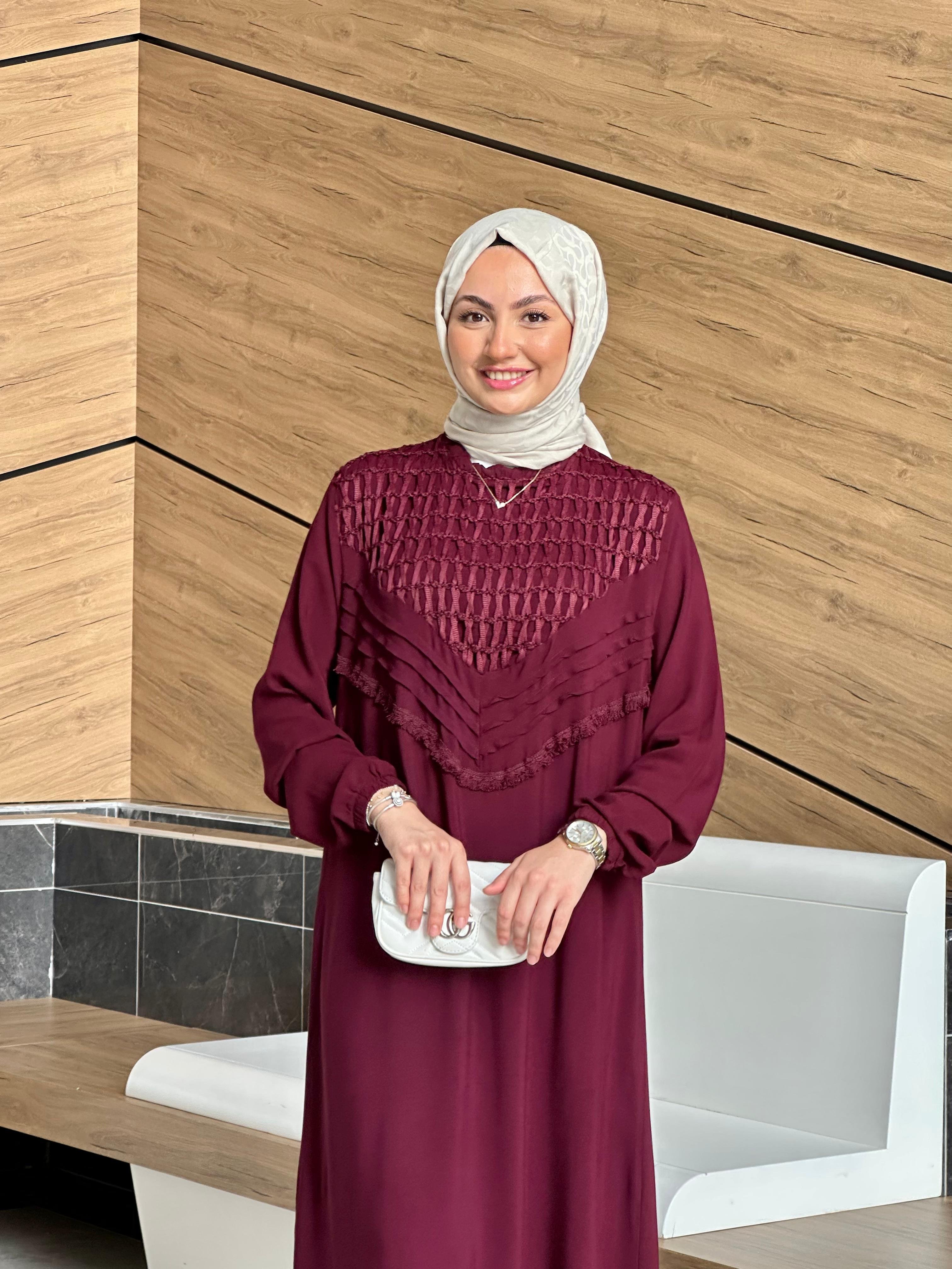 %100 Pamuk Premium İnci Elbise