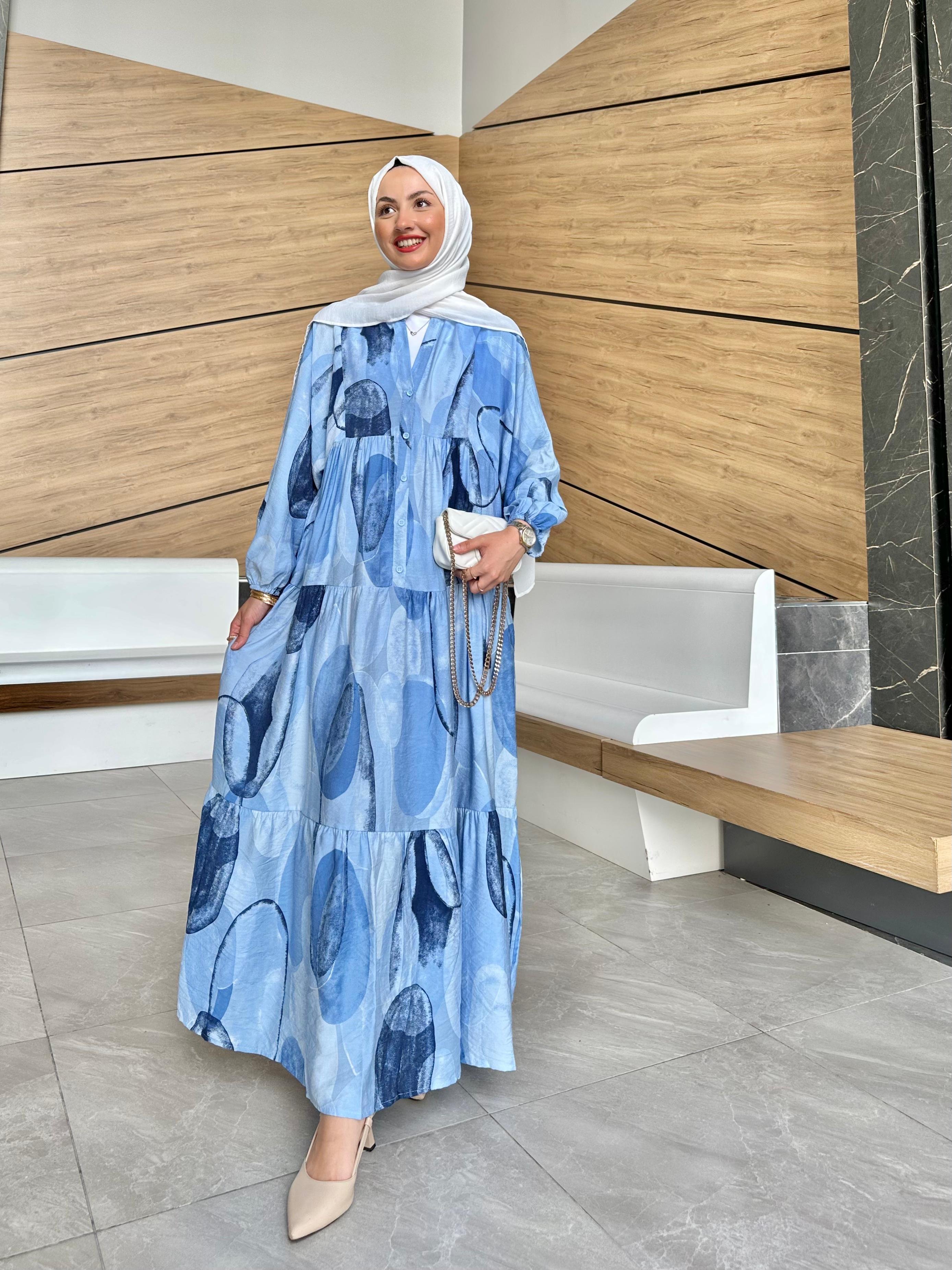 Melisa Pamuk Keten Elbise 