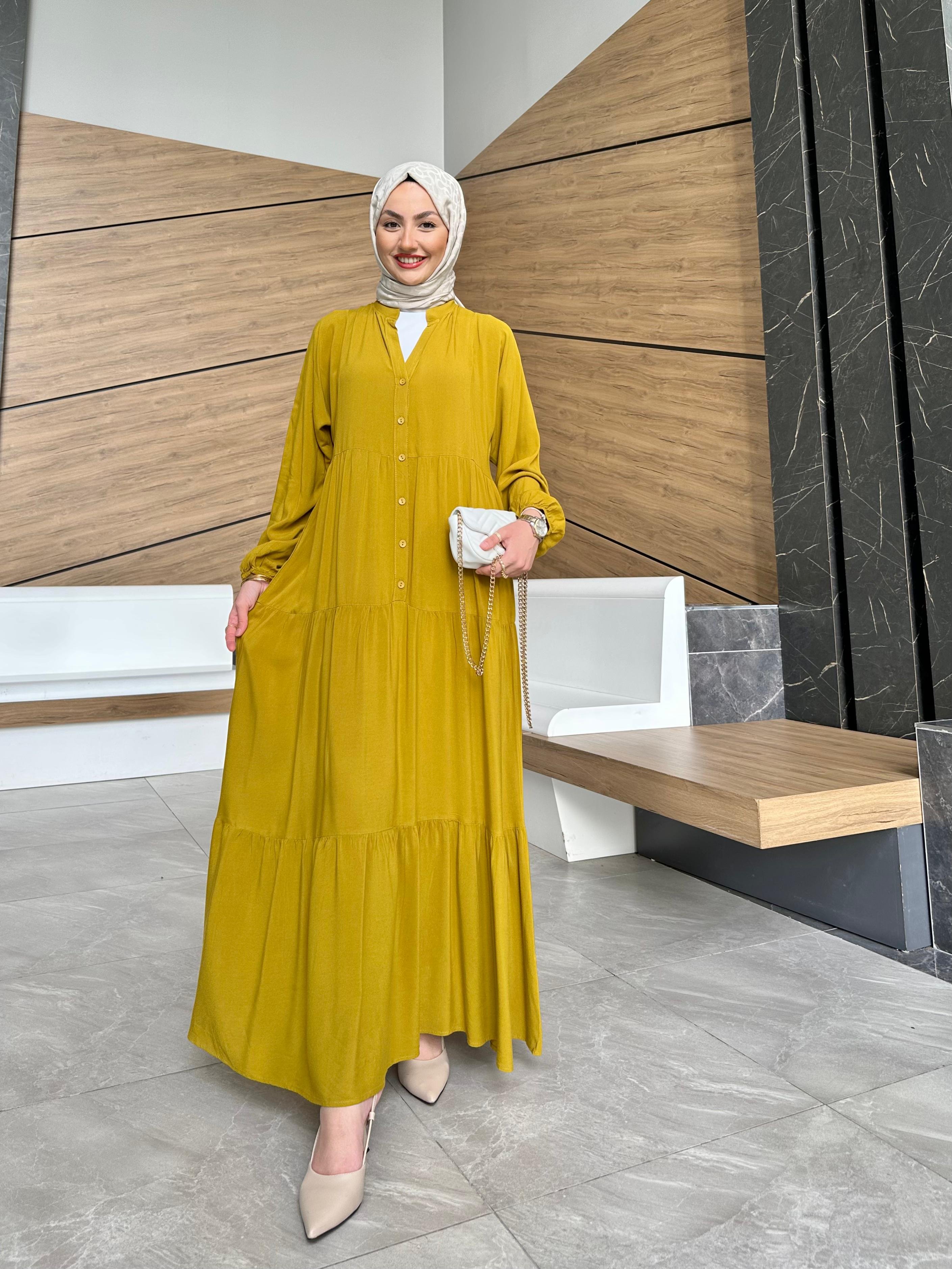 Miray Elbise Yıkanmış %100 Pamuk 
