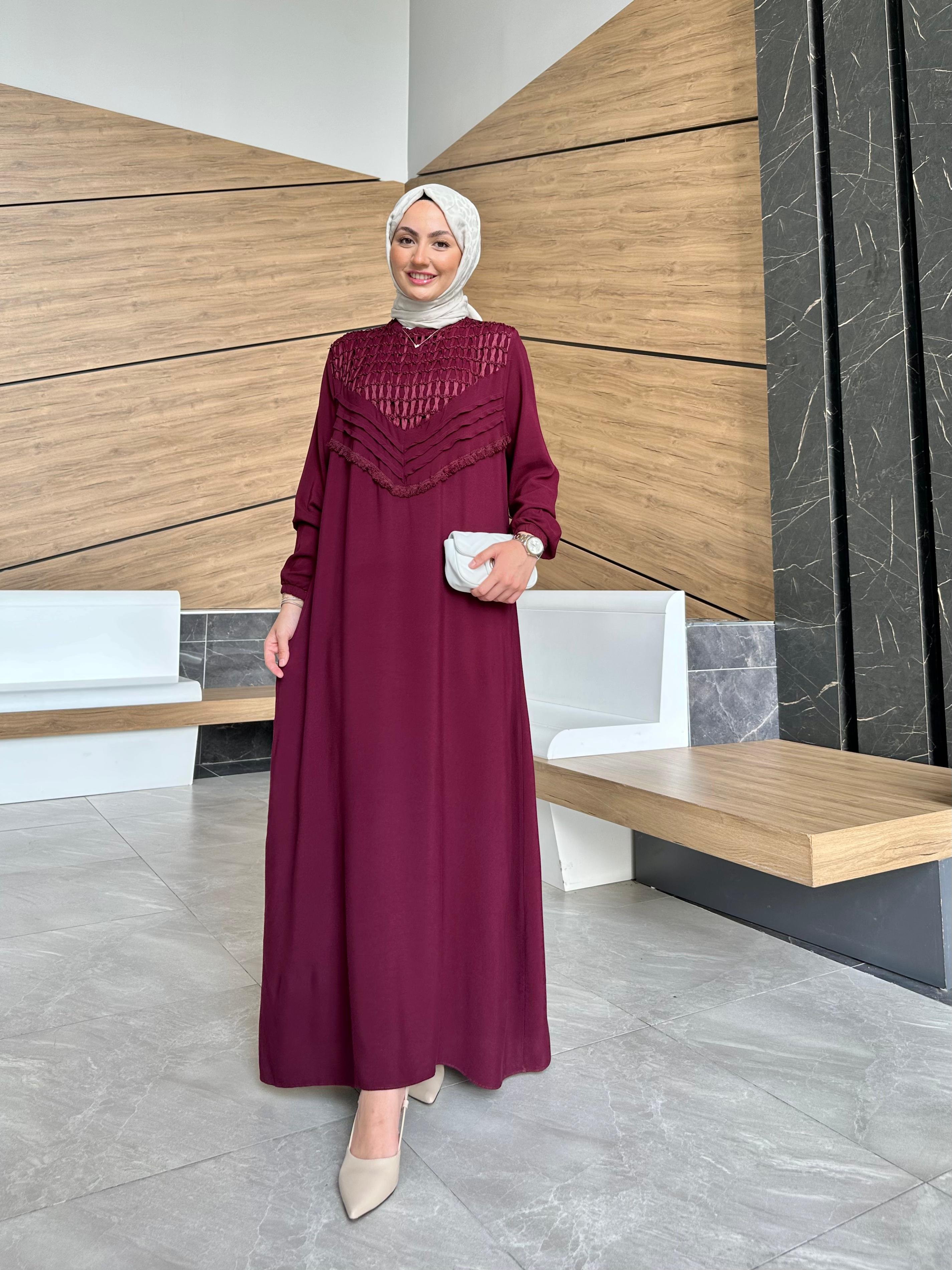 %100 Pamuk Premium İnci Elbise