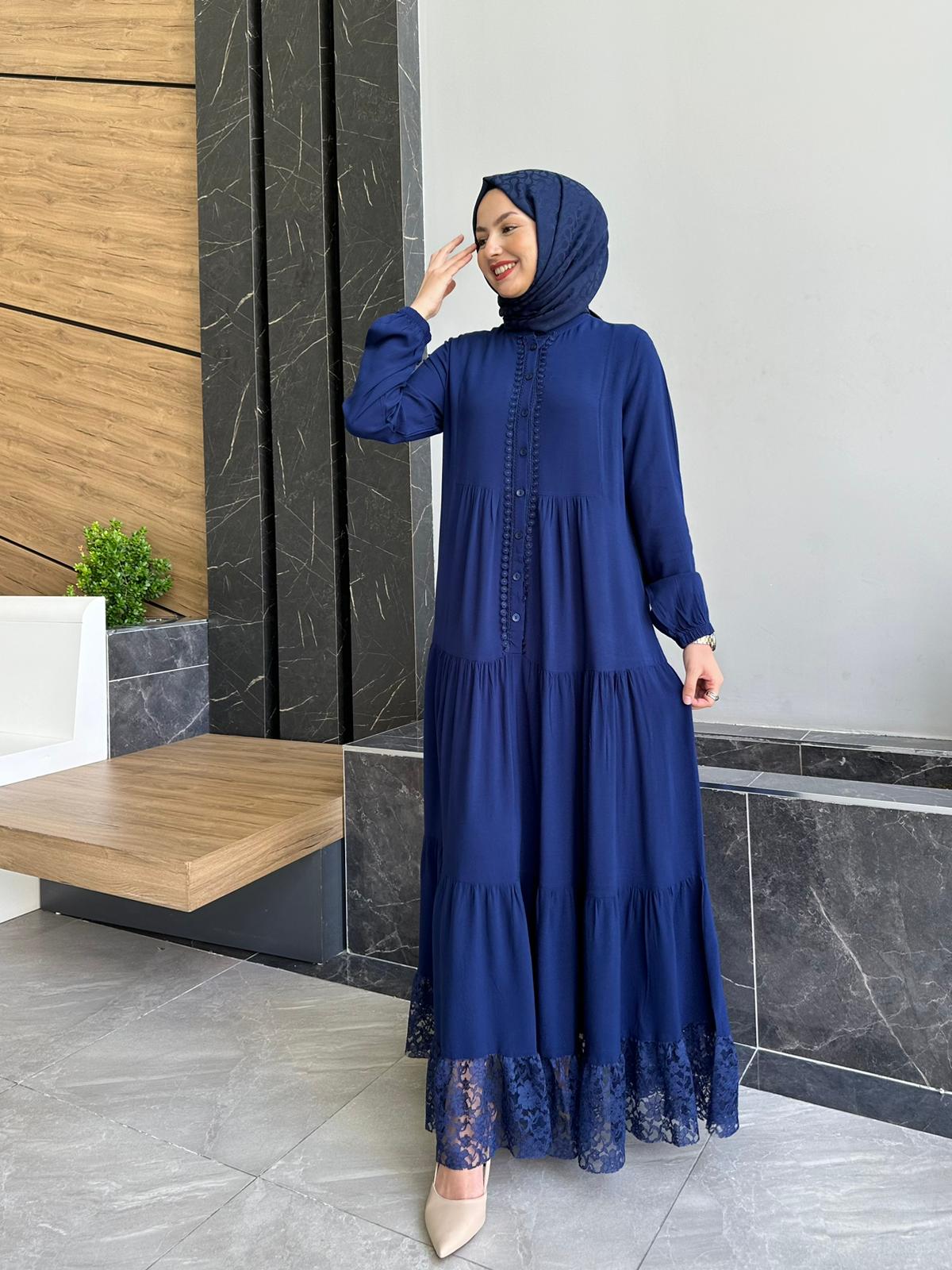 Burcu Elbise Dantel Detay