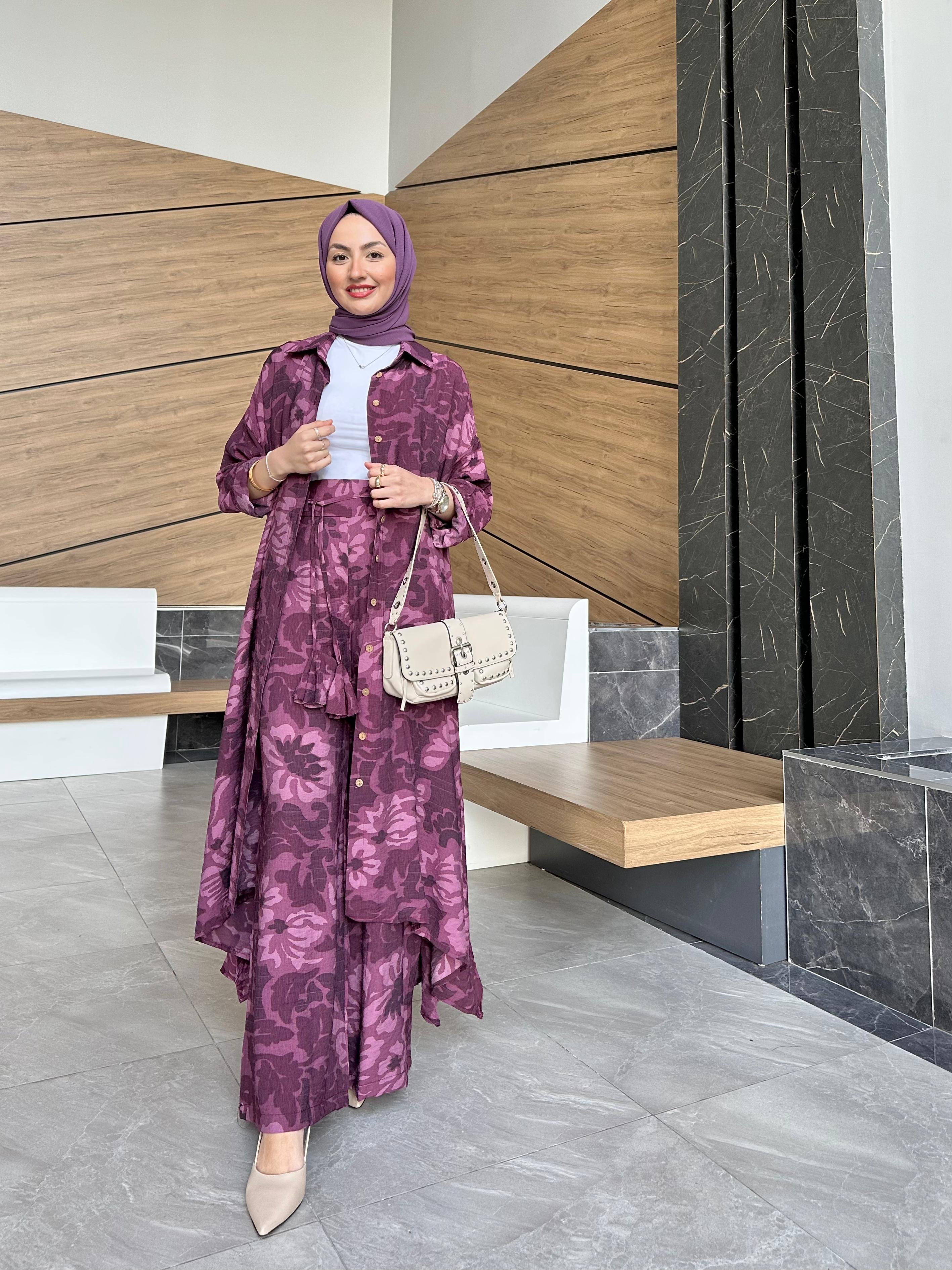 Yaprak Oversize Pantolonlu Takım