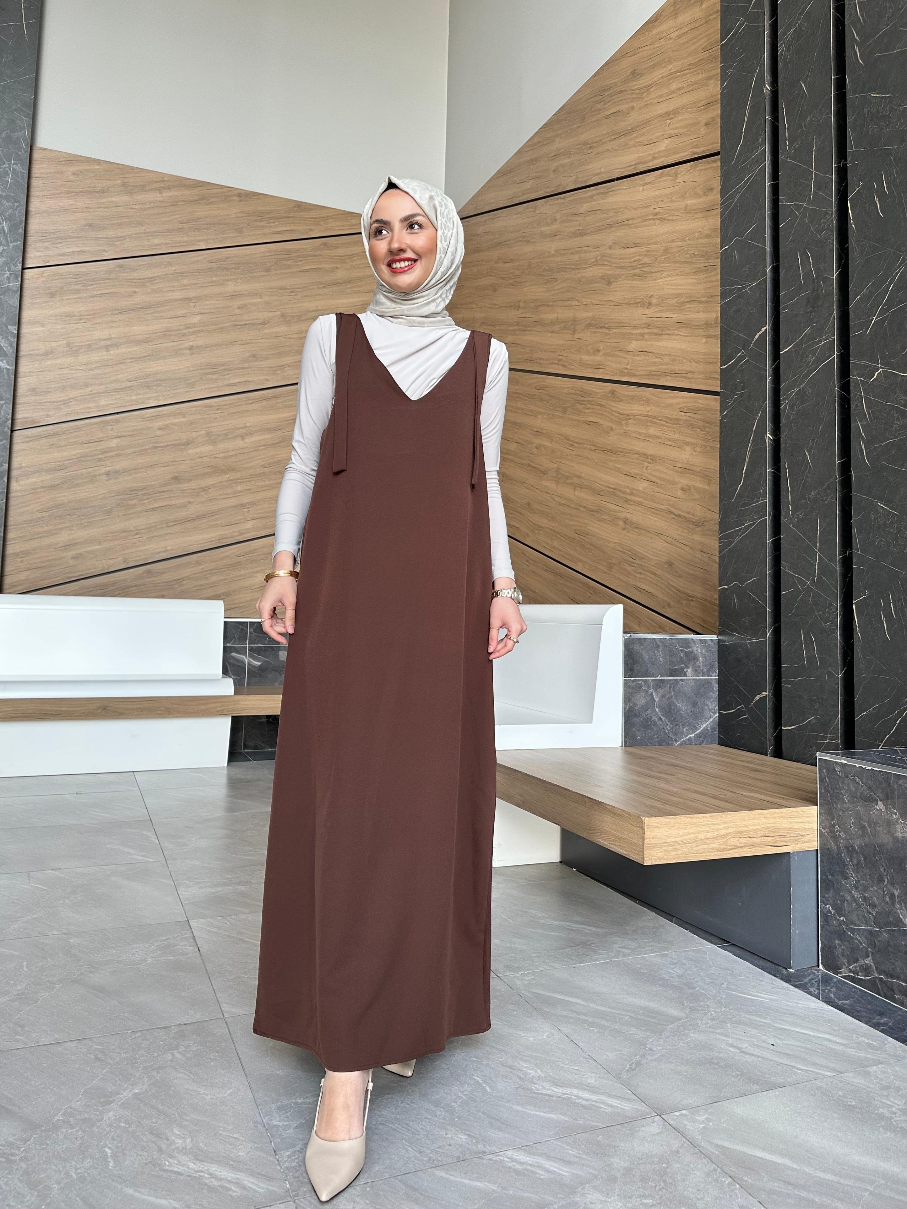 Omuz Bağcıklı Jile - Acı kahve