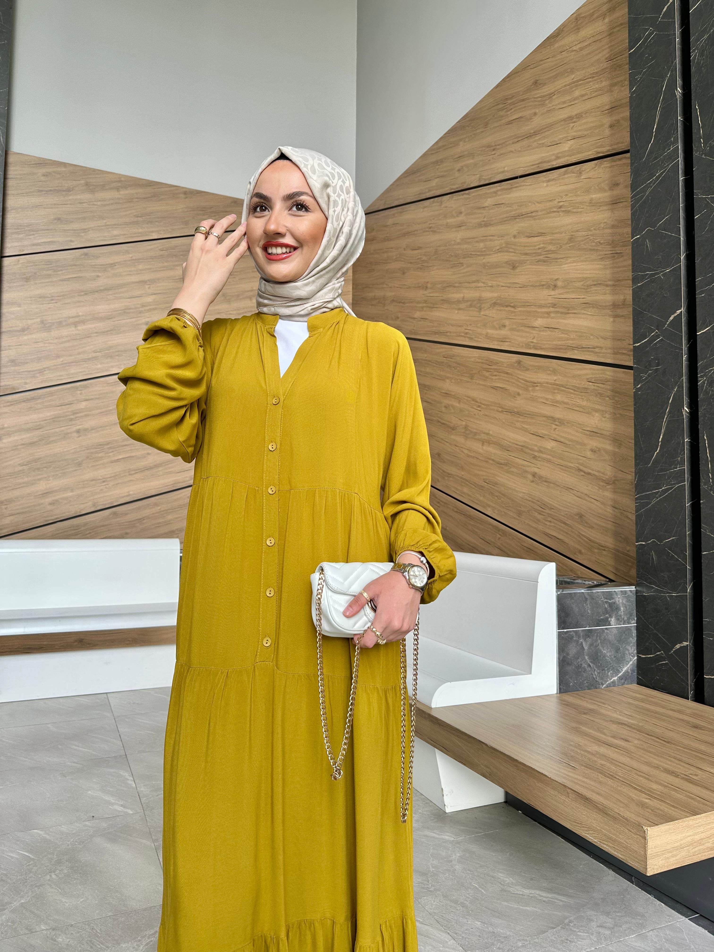 Miray Elbise Yıkanmış %100 Pamuk 