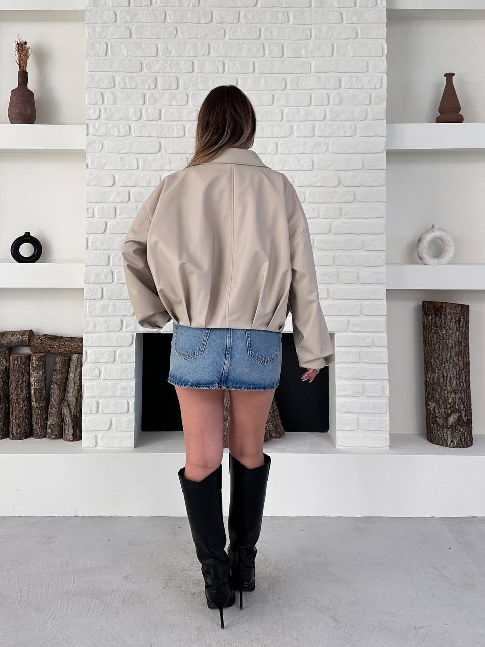 VENDY SUNİ DERİ CEKET