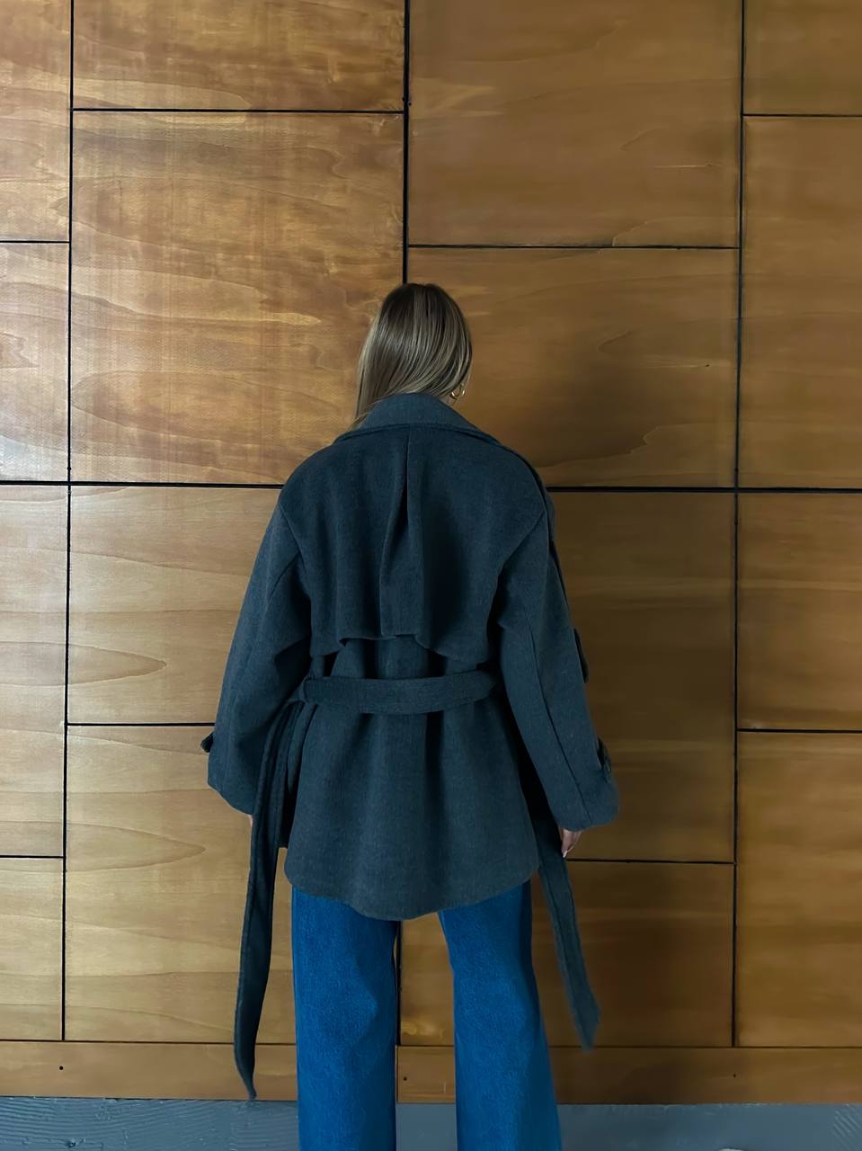 VENDY KUŞAKLI KAŞE CEKET 