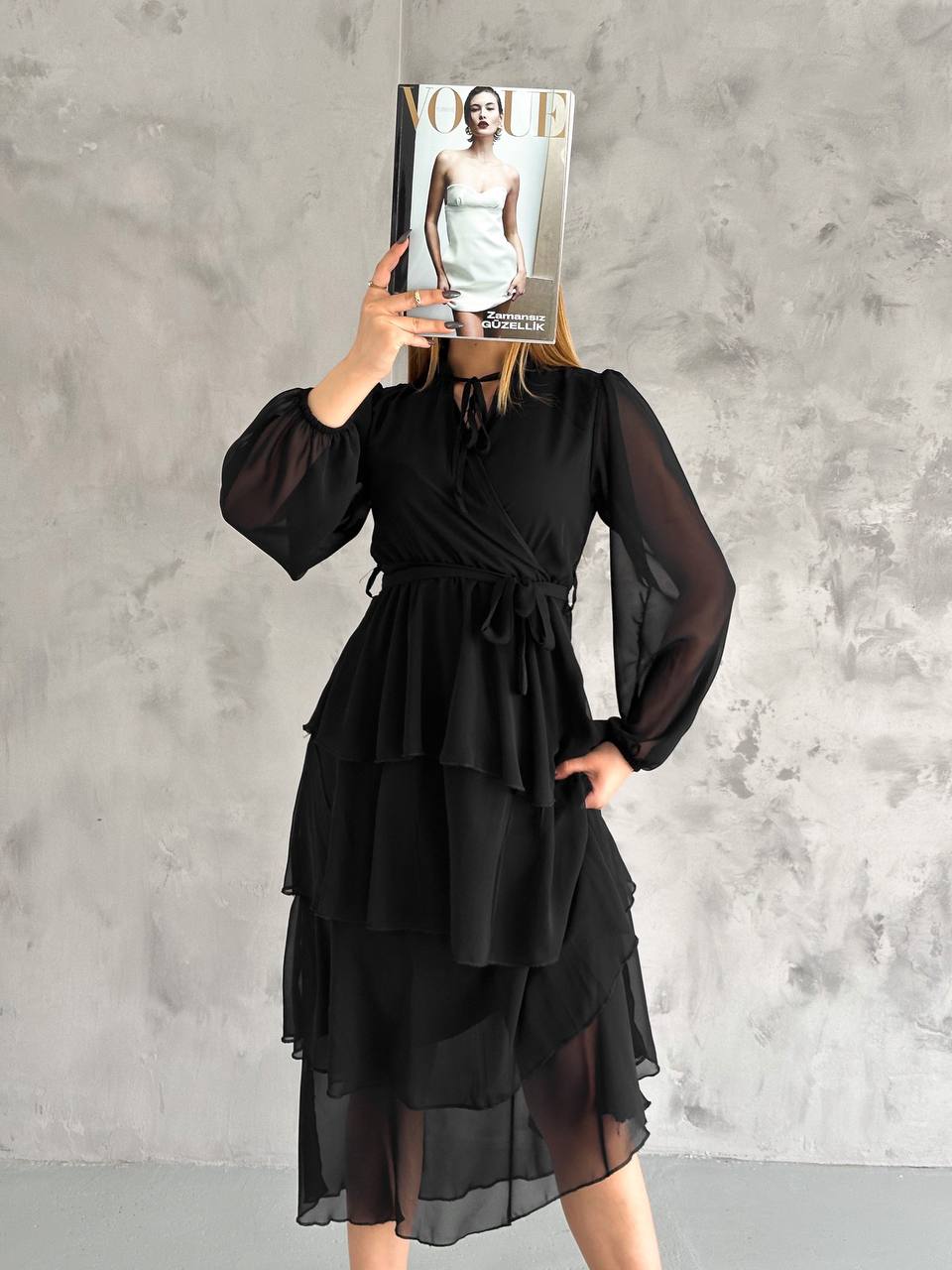 ANOTOLİA ŞİFON ELBİSE