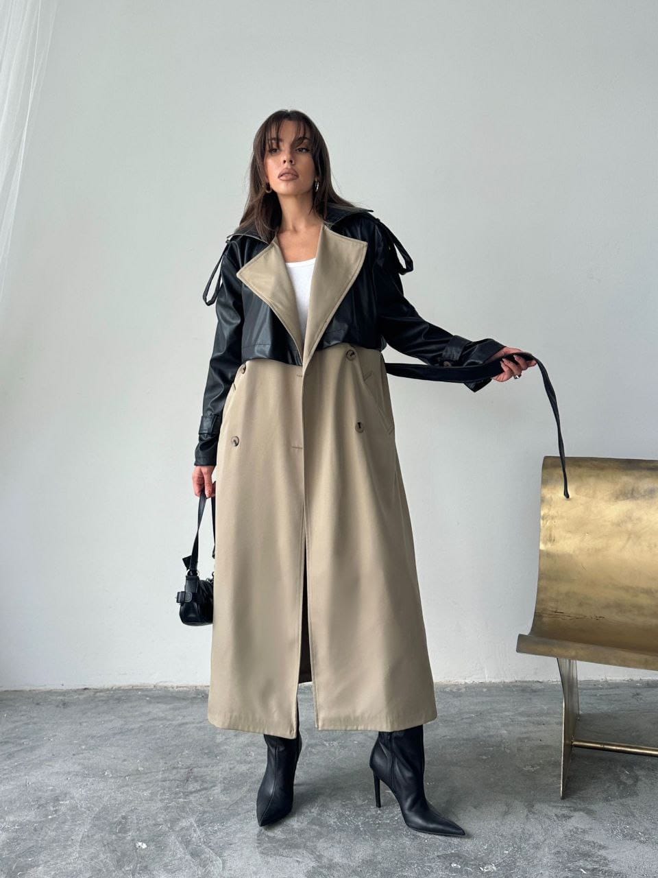 SUNİ DERİ TRENÇKOT CEKET