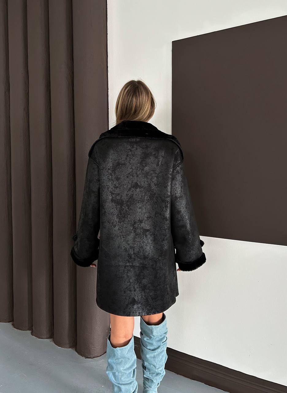 SUNİ KÜRK UZUN PALTO