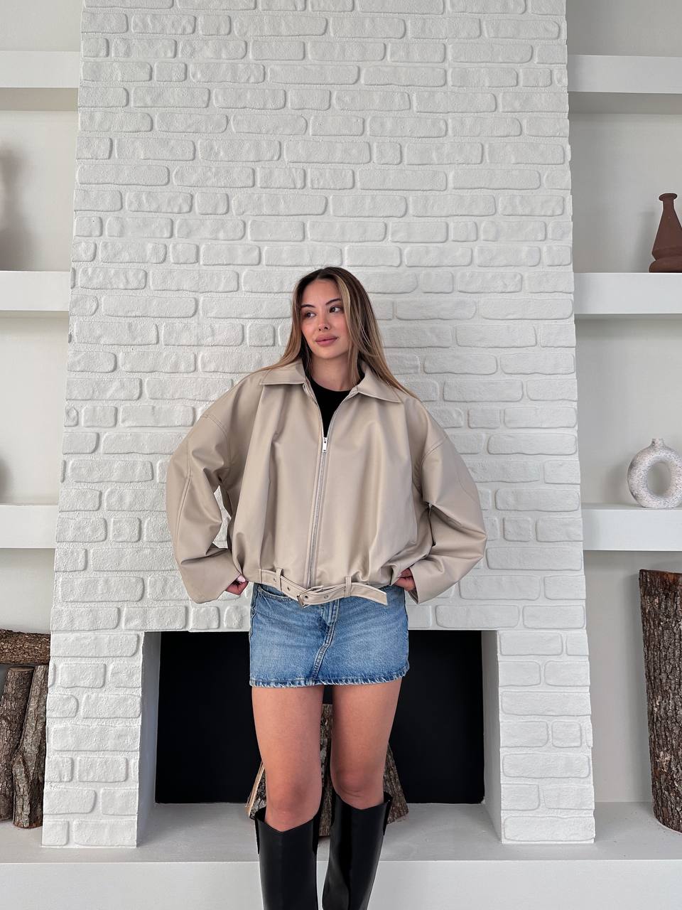 VENDY SUNİ DERİ CEKET