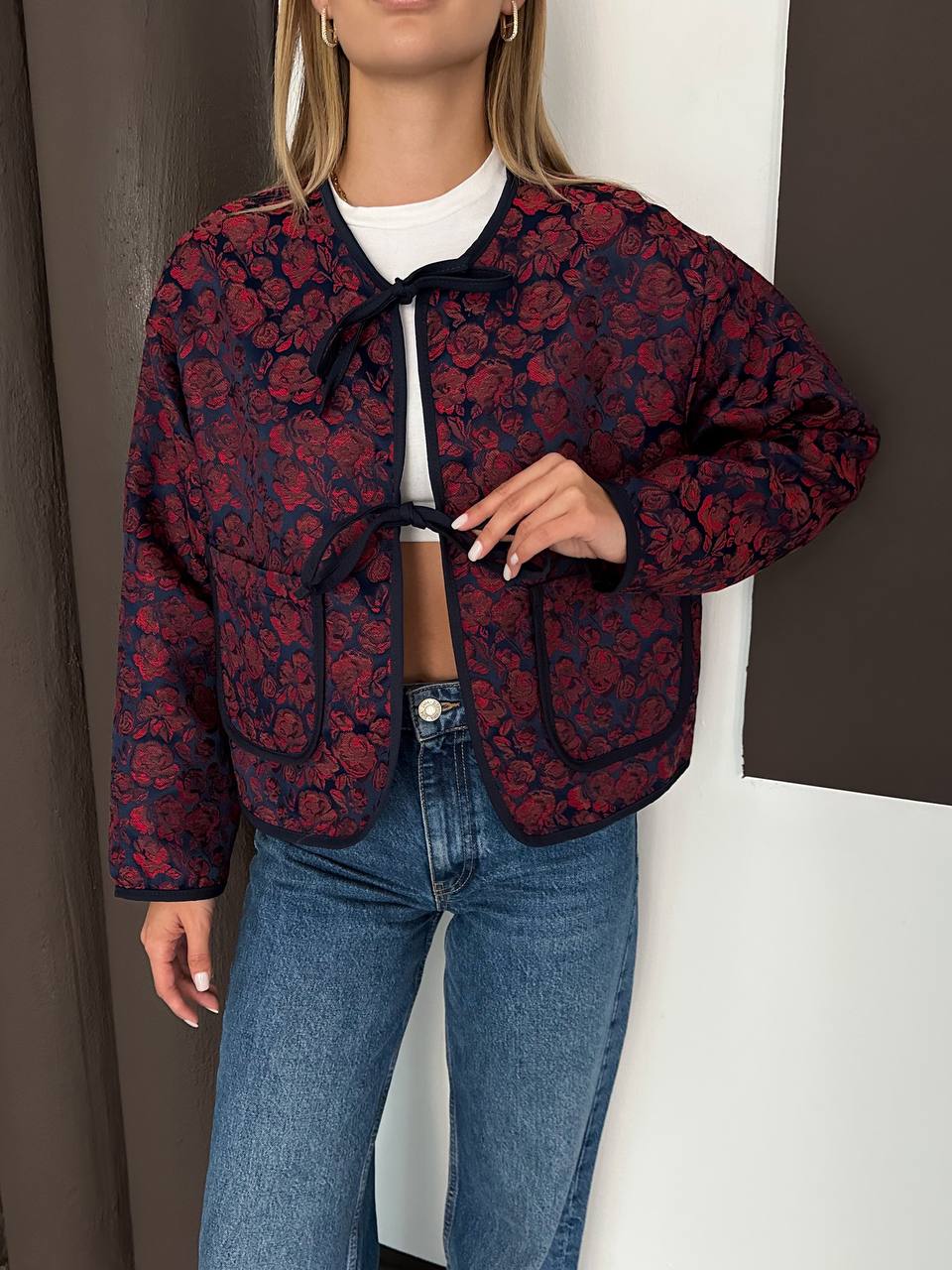 JAKARLI BAĞCIKLI CEKET