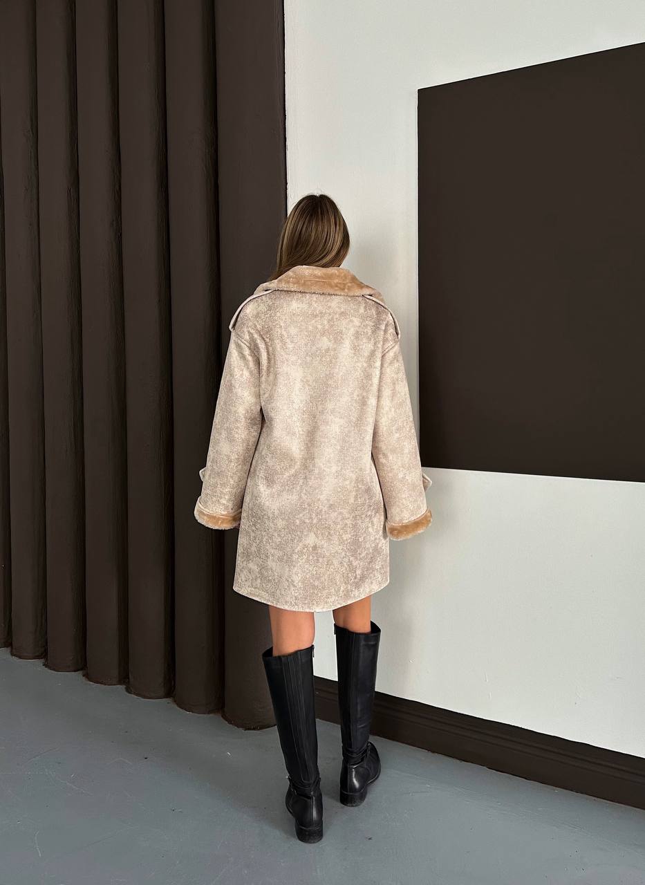 SUNİ KÜRK UZUN PALTO