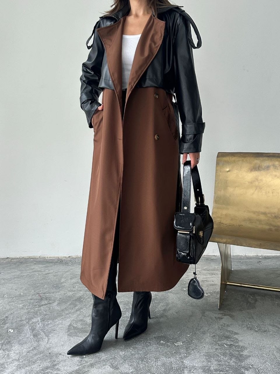 TRENÇKOT SUNİ DERİ CEKET