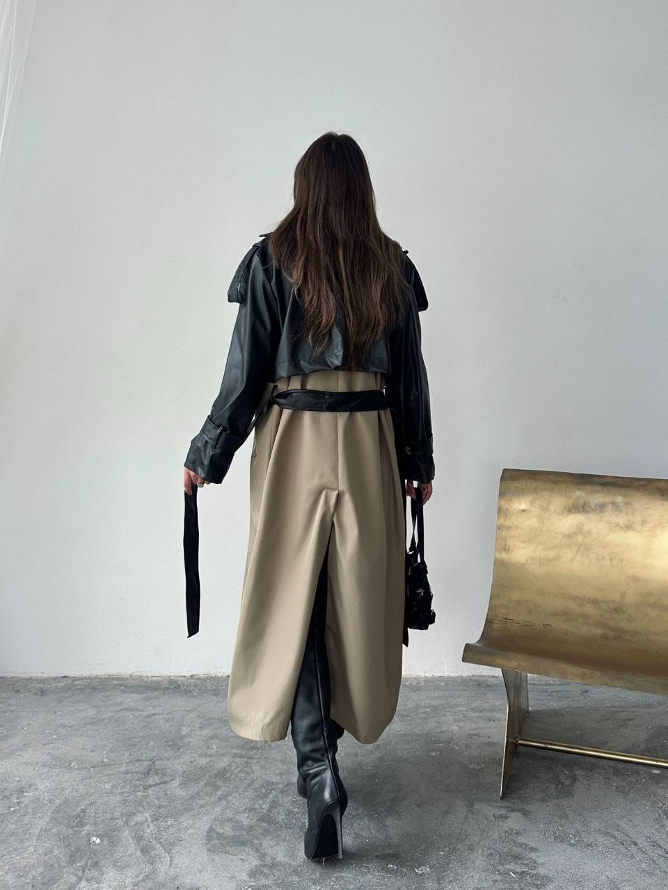 SUNİ DERİ TRENÇKOT CEKET