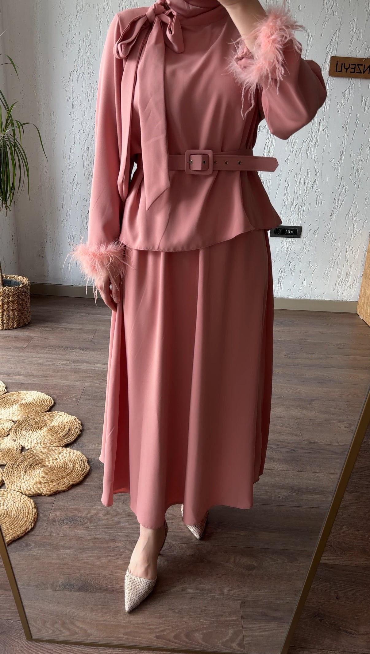 Premium Kolu Tüylü Takım