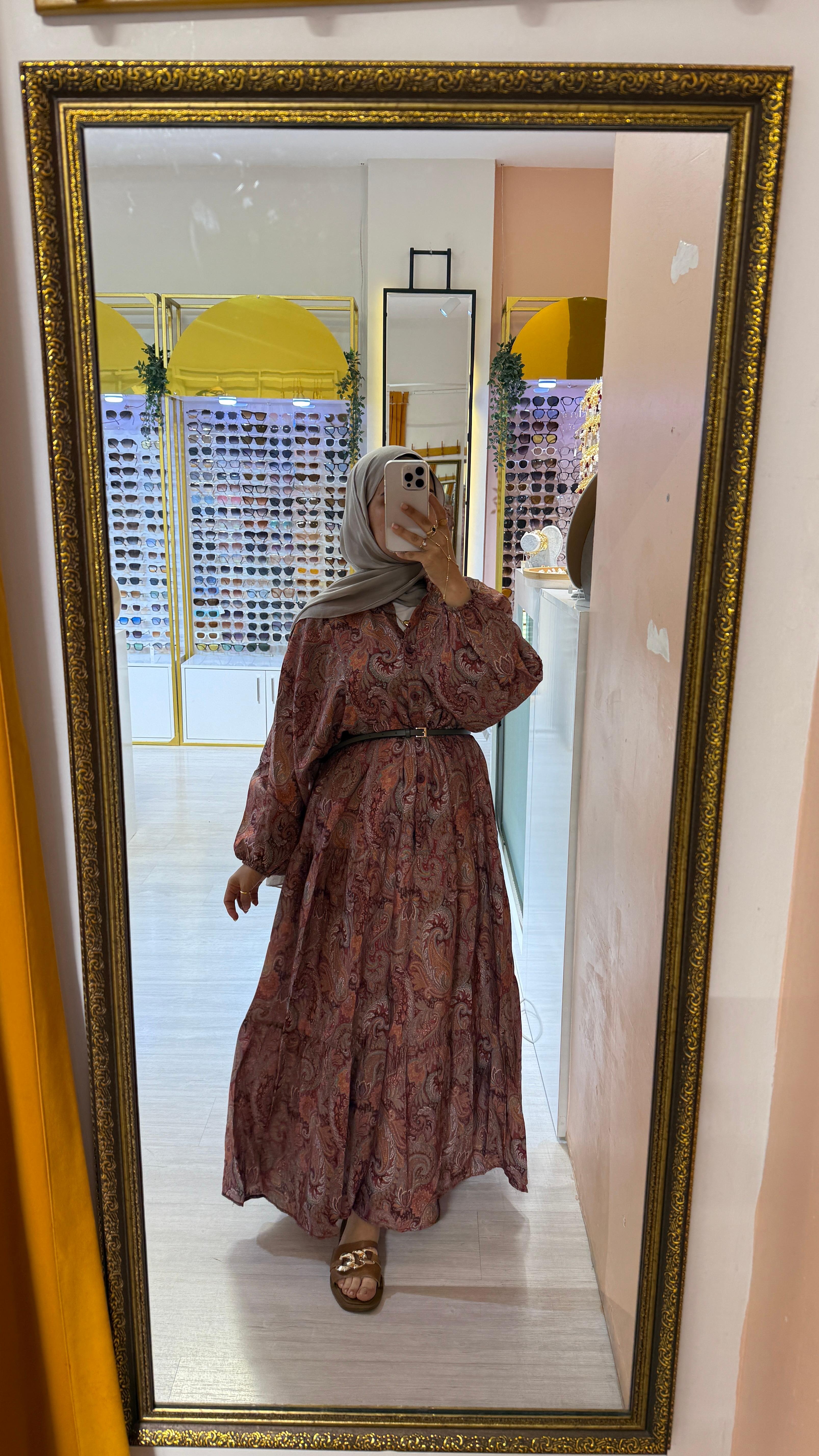 Desenli Elbise