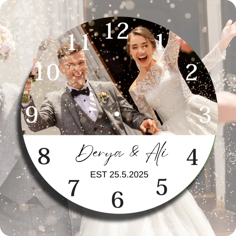 Özel Gün Cam Duvar Saati