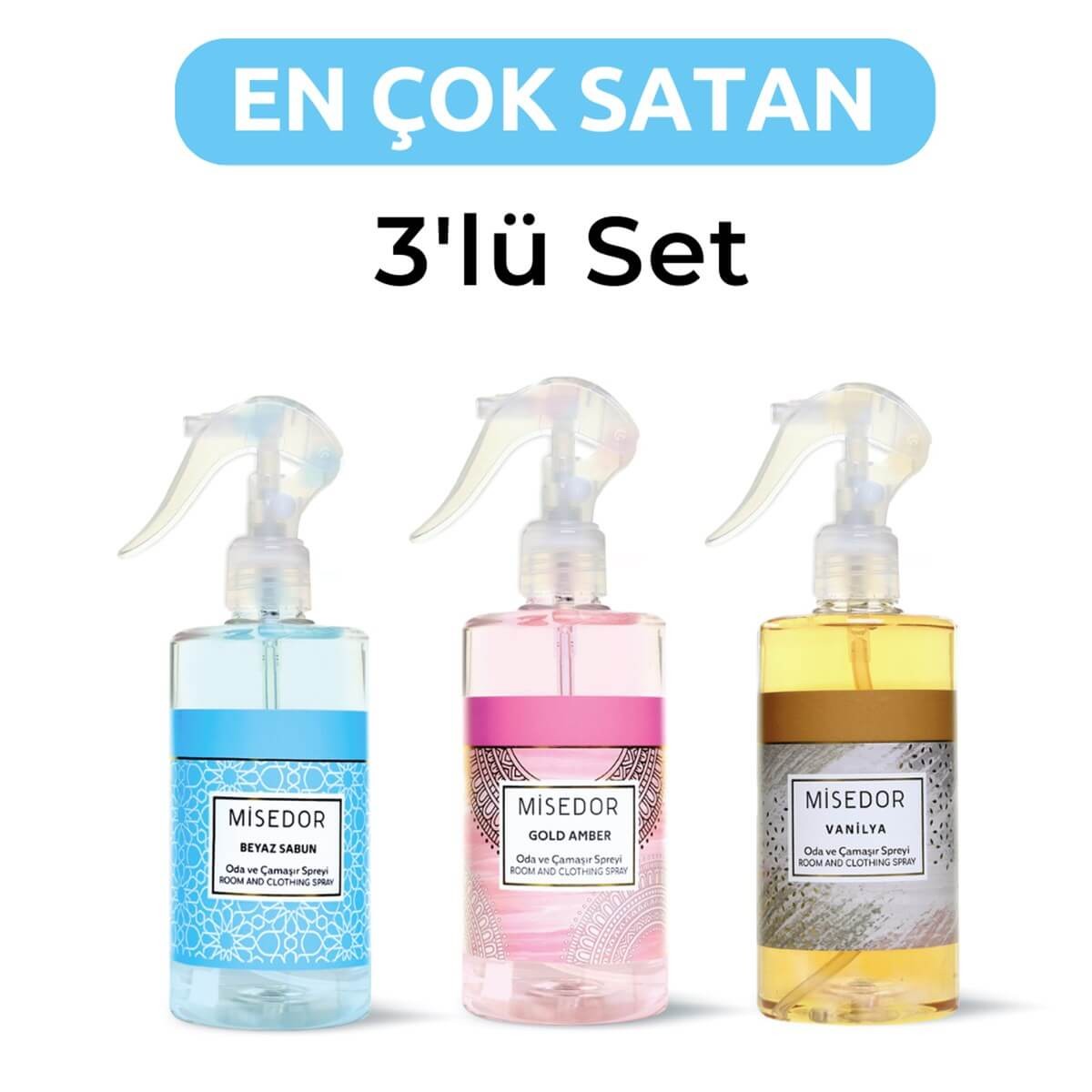 Misedor En Çok Satan Oda Kokusu 3'lü Set