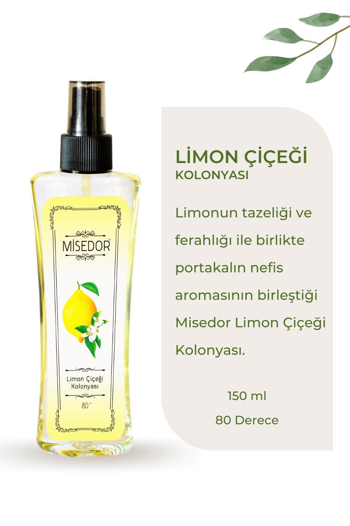 Misedor 5'li Set Limon Kolonyası 150 ml