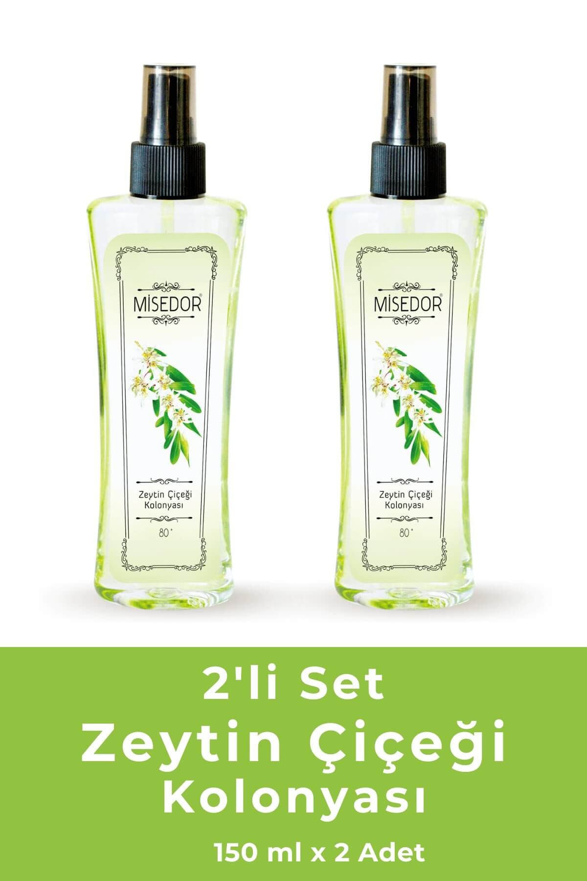 Misedor 2'li Set Zeytin Çiçeği Kolonyası 150 ml