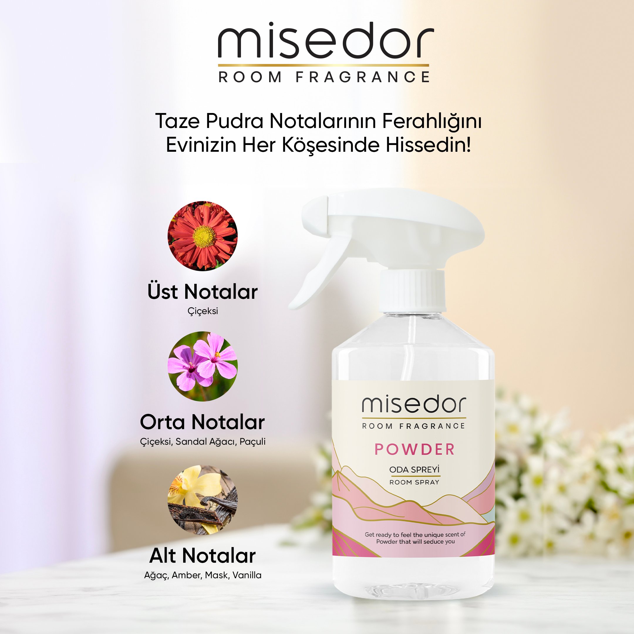 Misedor Powder Oda Spreyi 500 ml