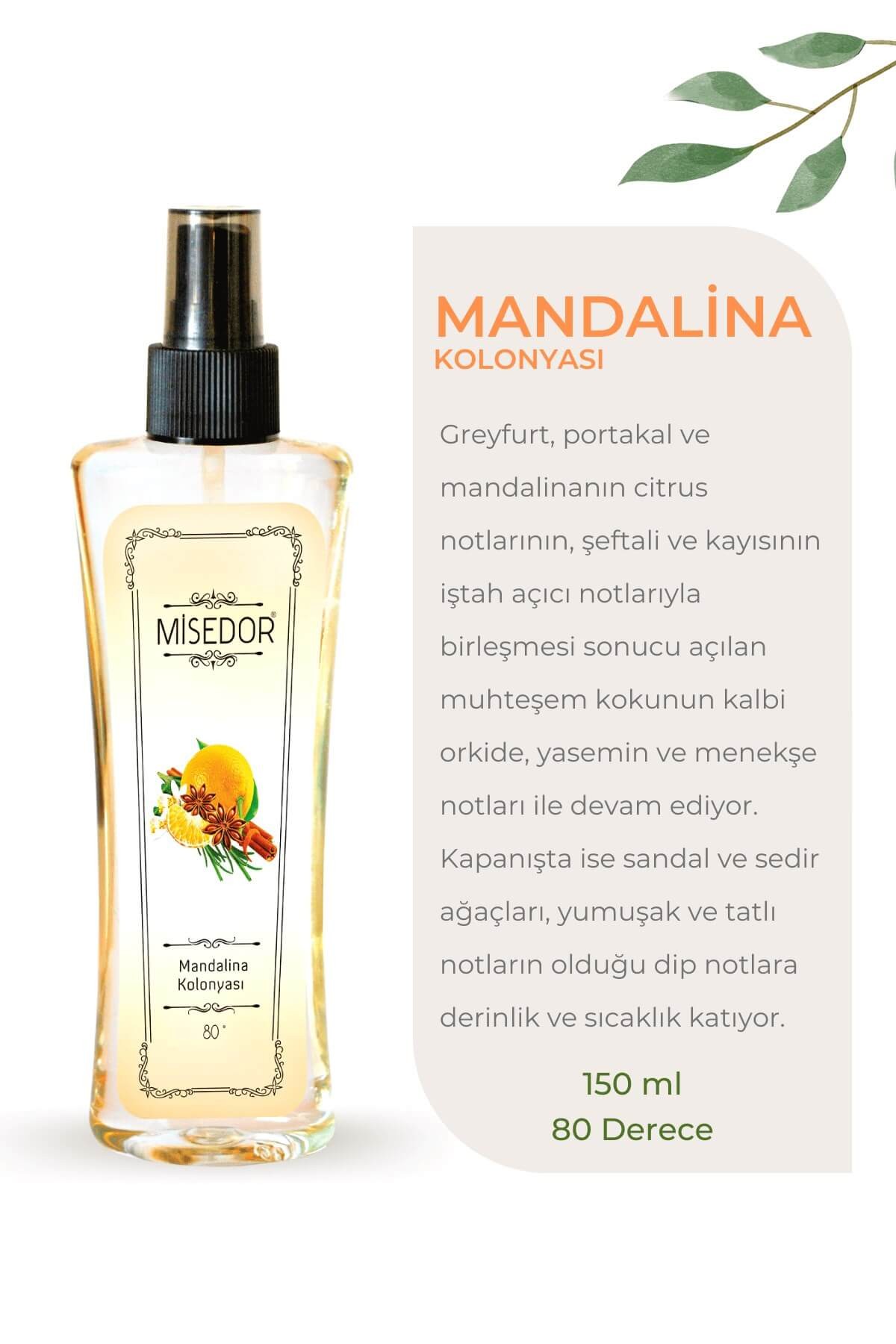 Misedor 2'li Set Mandalina Kolonyası 150 ml