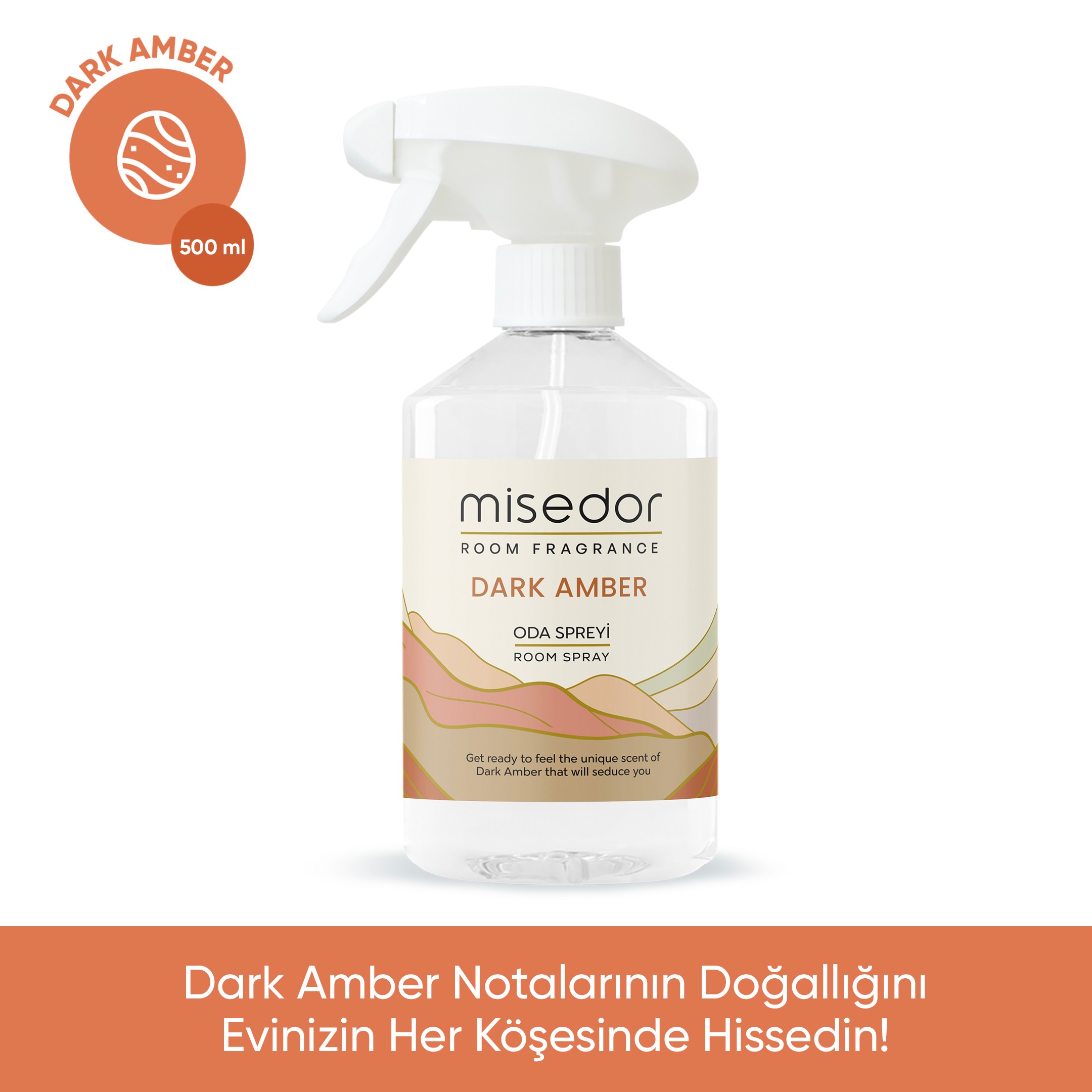 Misedor Dark Amber Oda Spreyi 500 ml