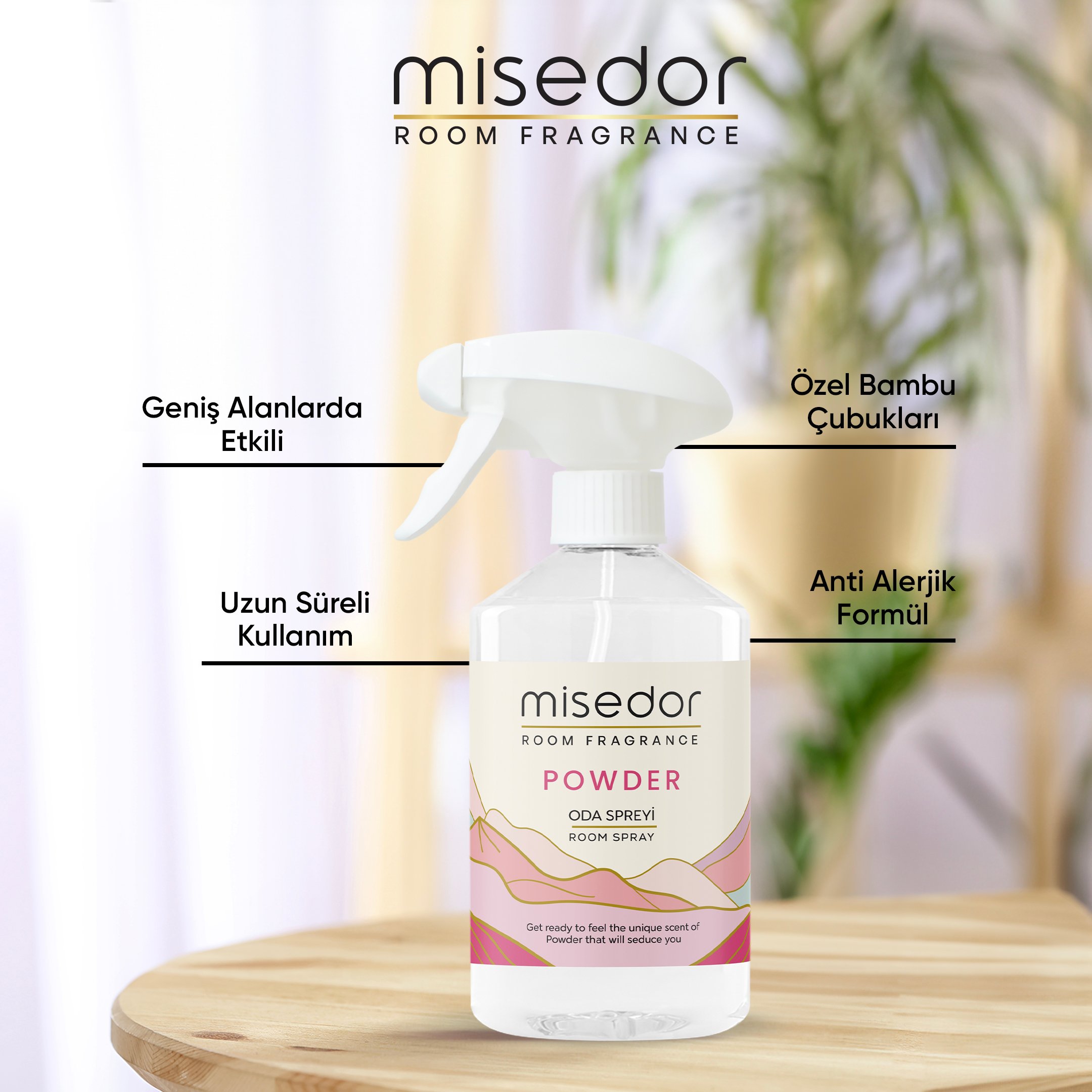 Misedor Powder Oda Spreyi 500 ml