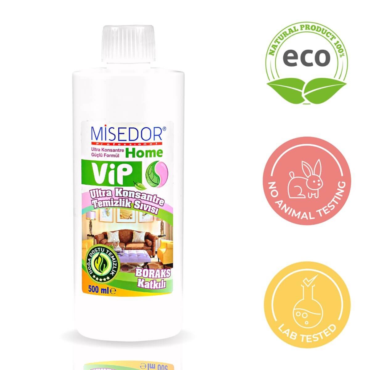 Misedor 3'lü Set Vip Doğal Genel Temizlik Sıvısı 500 ml