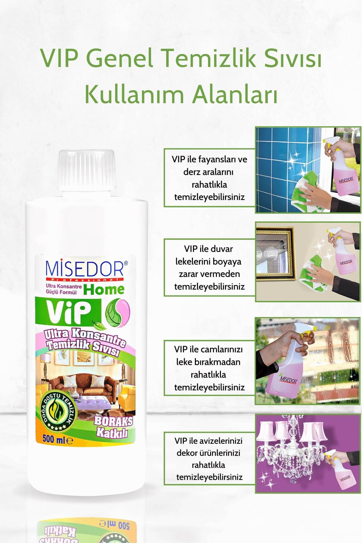 Misedor Vip Doğal Genel Temizlik Sıvısı 500 ml